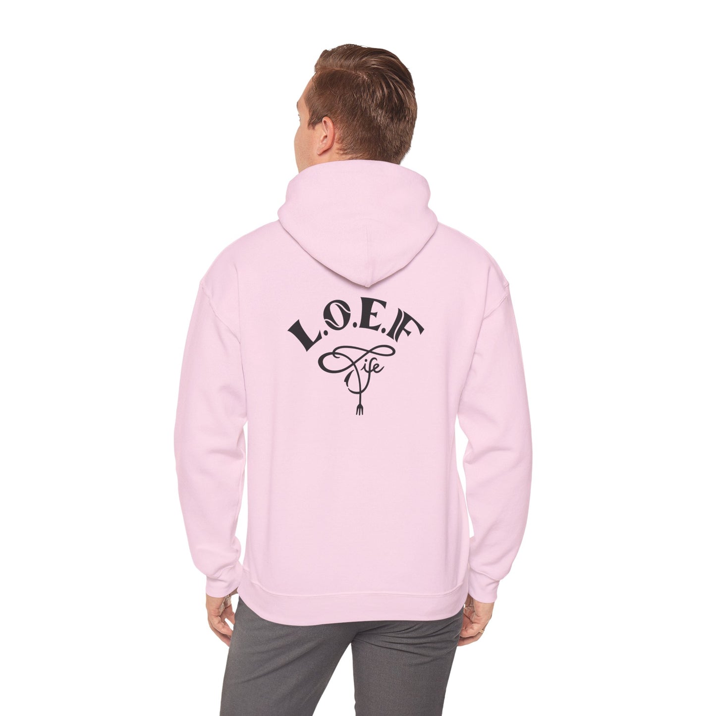 L.O.E.F Foodie 4Life Vegan Hoodie (Fuchsia)