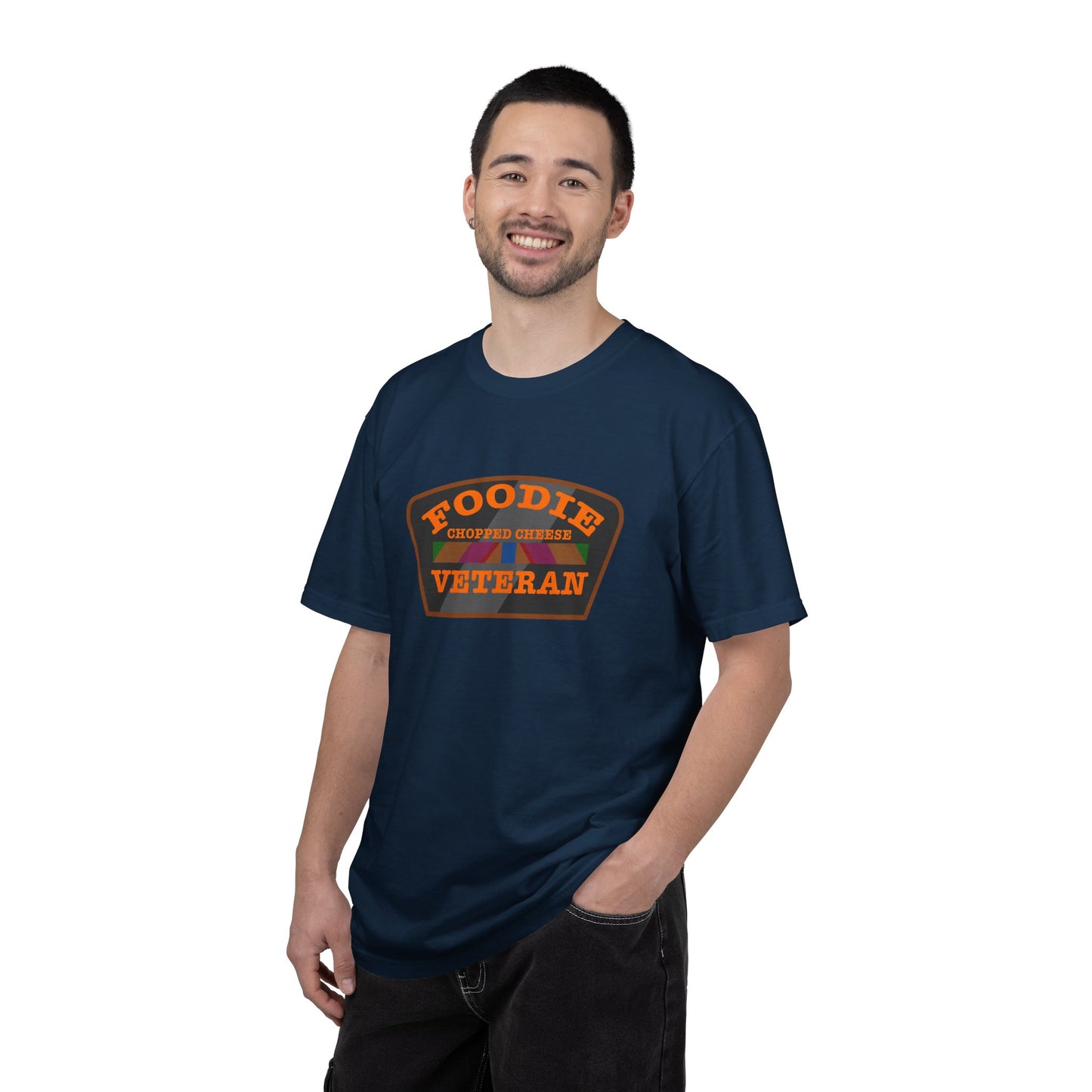 L.O.E.F Foodie Veteran Chopped Cheese Unisex Tee Shirt (Orange)