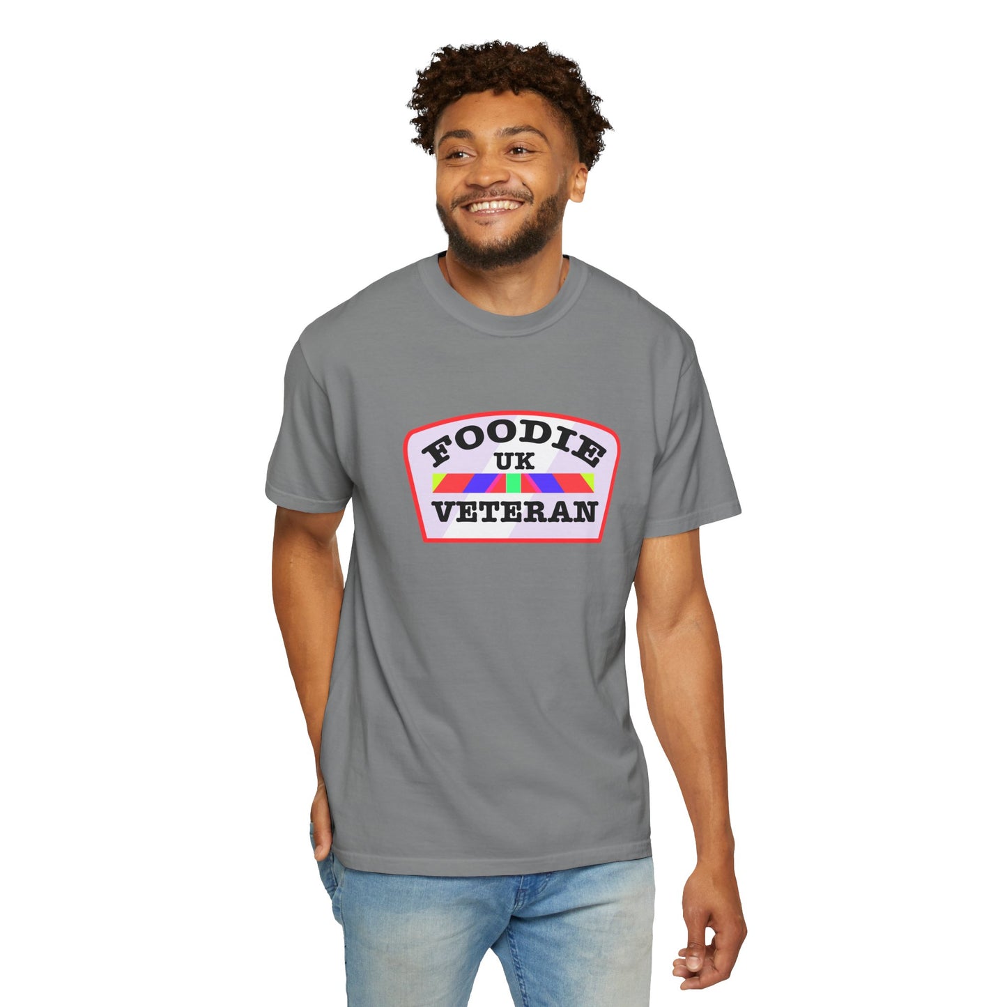 L.O.E.F Foodie Veteran UK Unisex Tee Shirt (Soft Pink)