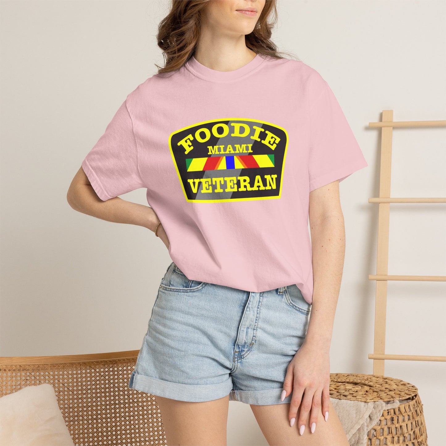 L.O.E.F Foodie Veteran MIAMI Unisex Tee Shirt (Yellow)