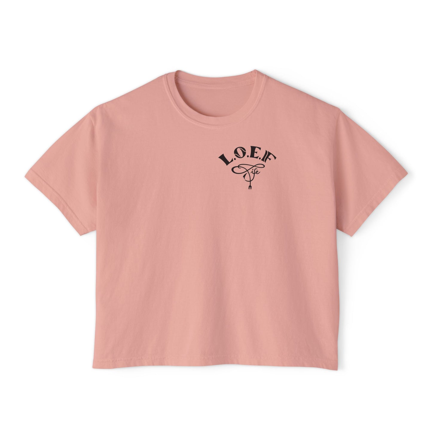 L.O.E.F Foodie 4Life Vegan Boxy Tee (Violet)
