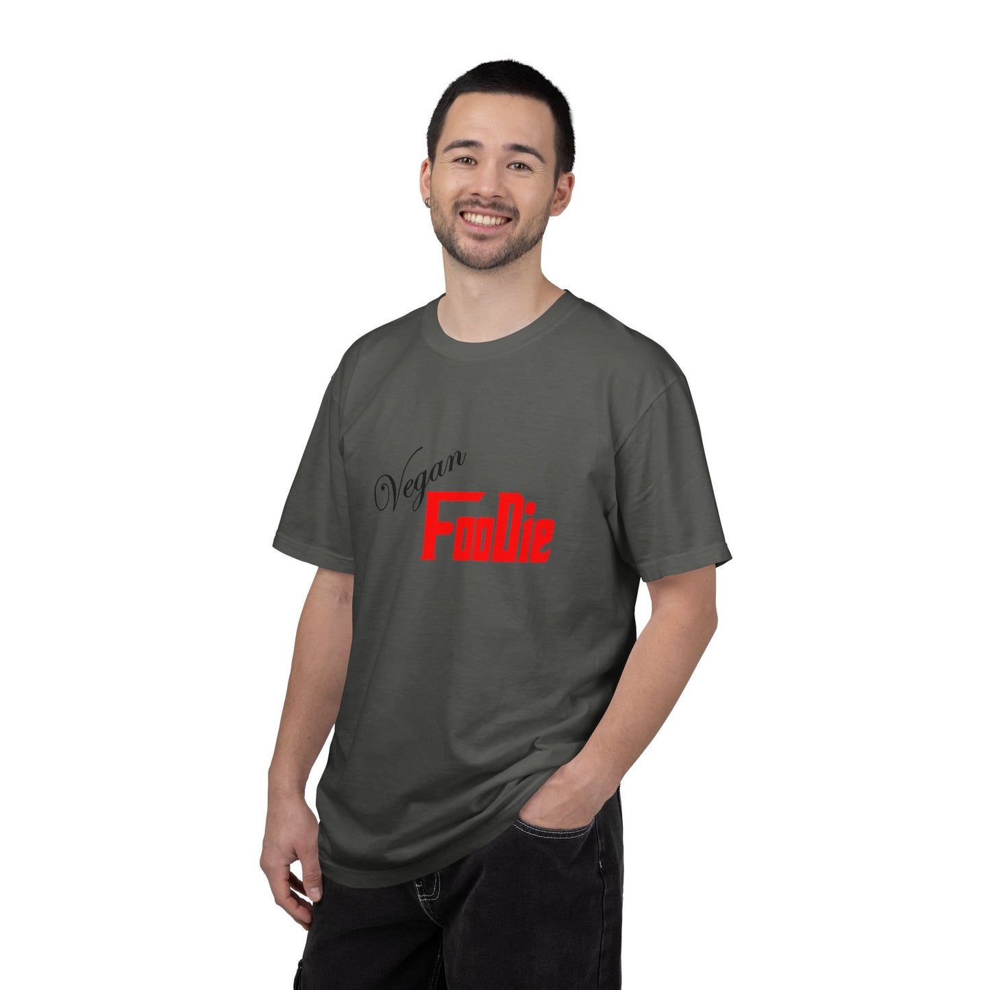 L.O.E.F Unisex Vegan Foodie Tee Shirt (Fiery Red)