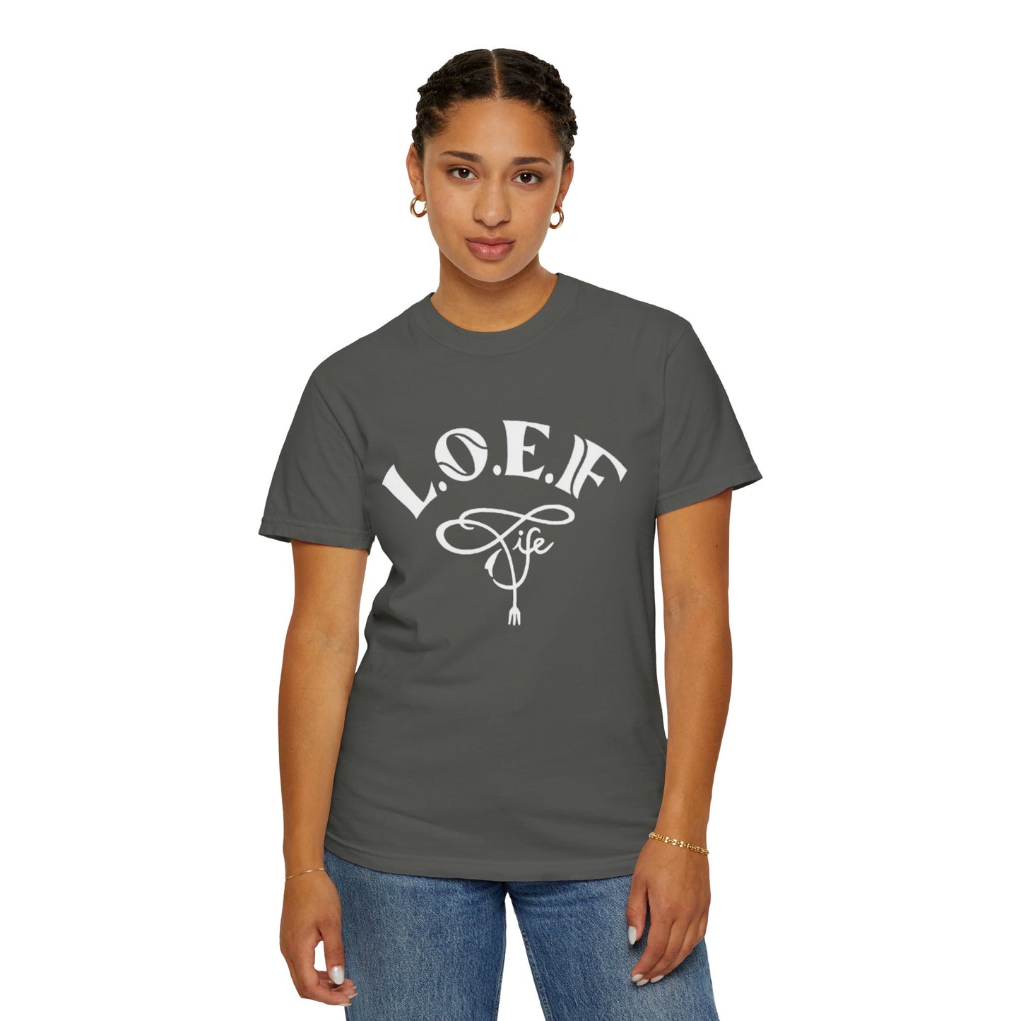 L.O.E.F Life Unisex Tee Shirt (White)