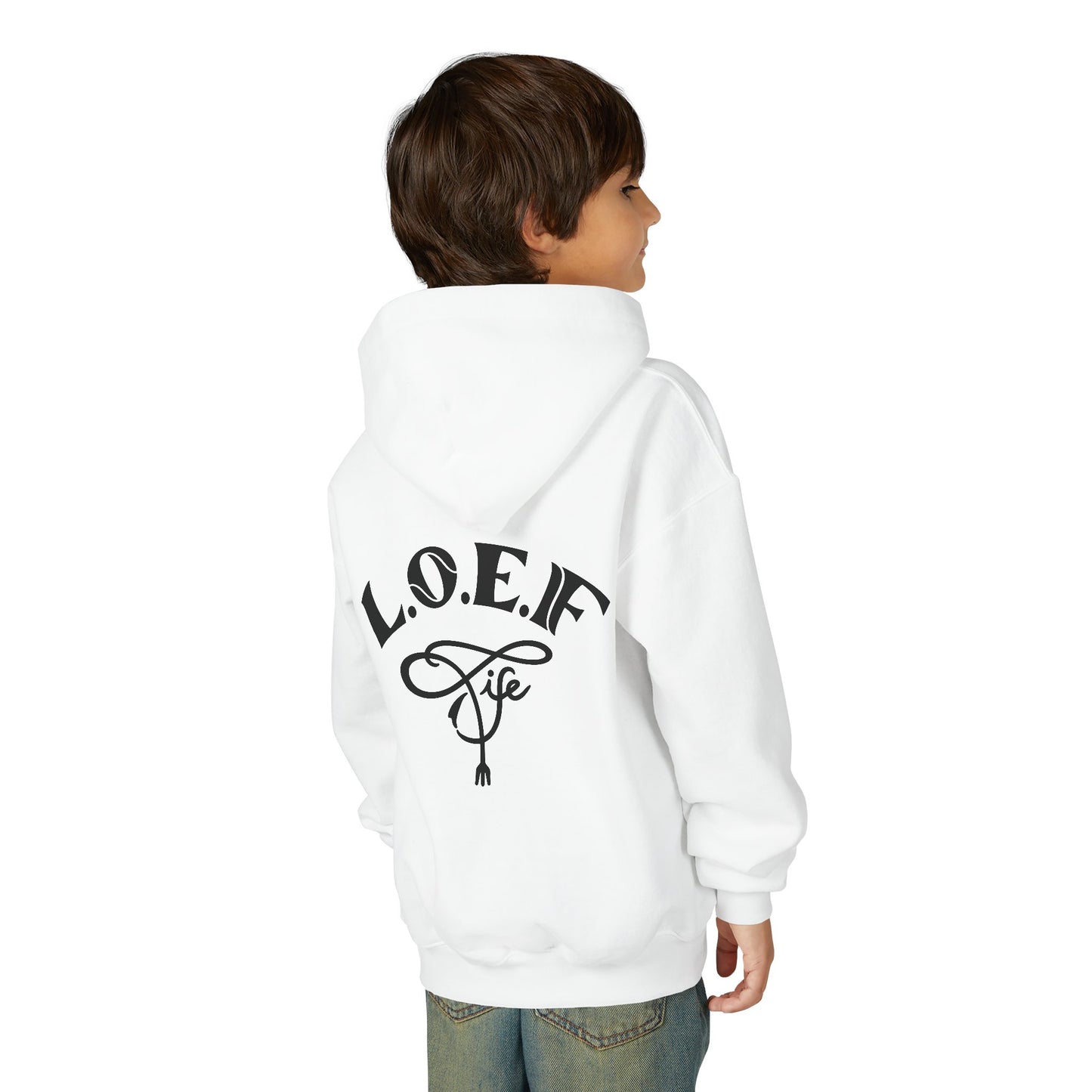 L.O.E.F Foodie 4Life Young Hoodie (Fuchsia)