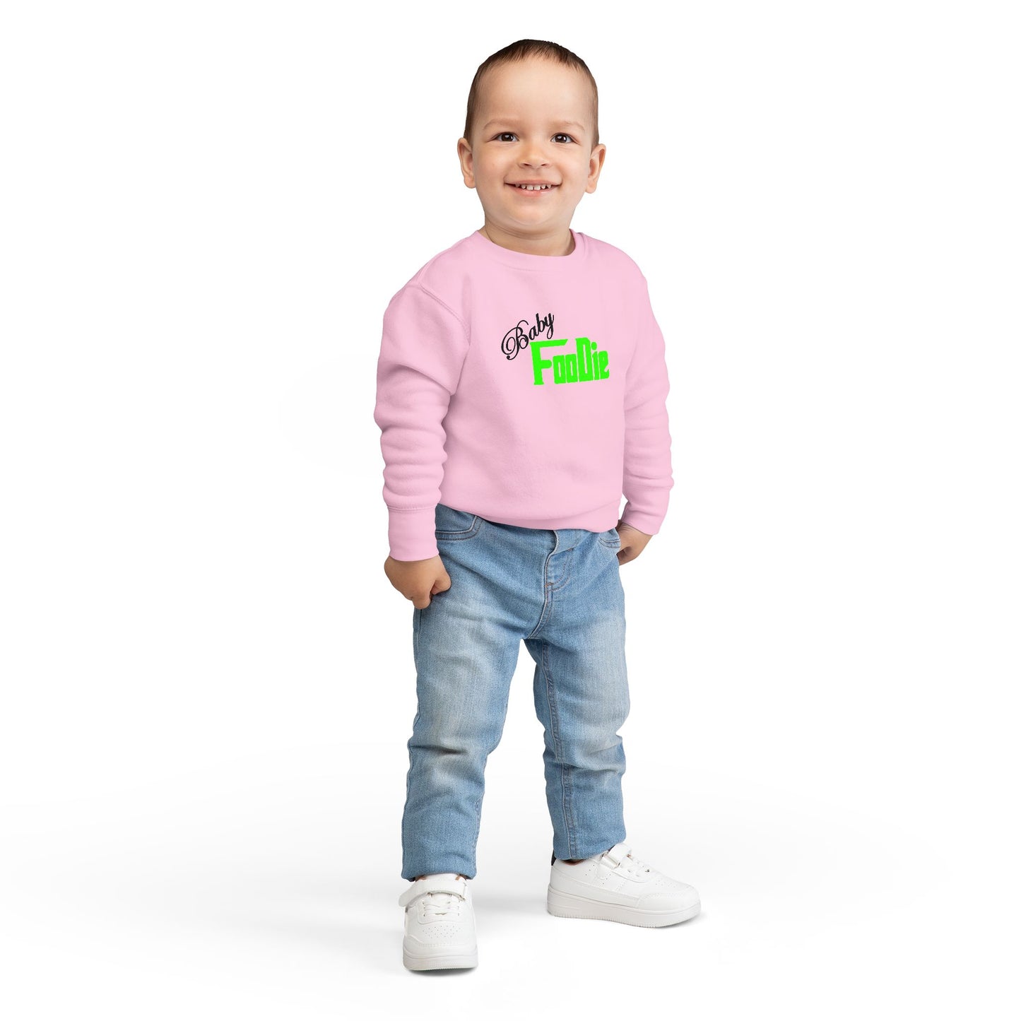 L.O.E.F Baby Foodie Toddler Sweatshirt (Neon Green)