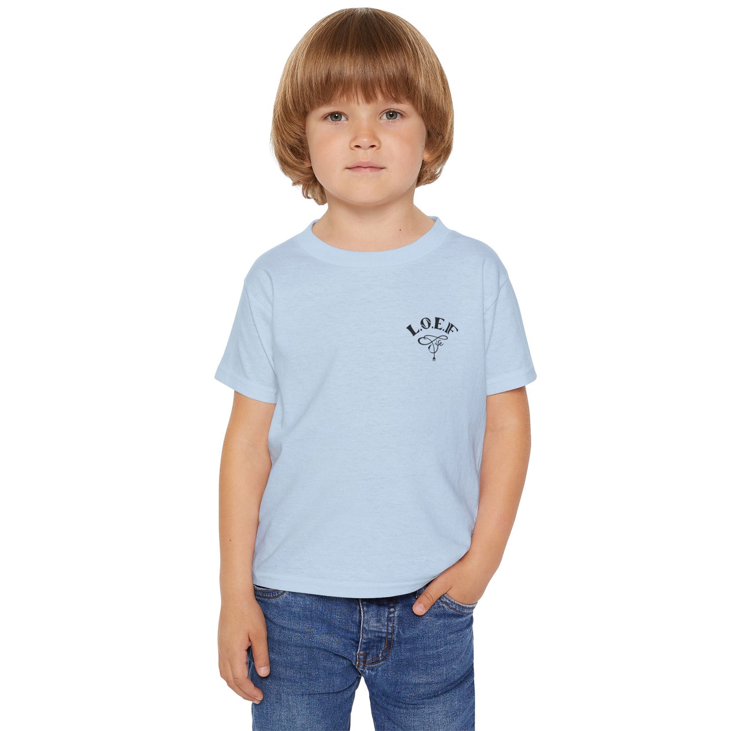 L.O.E.F Foodie 4Life Baby Tee Shirt (Fiery Red)