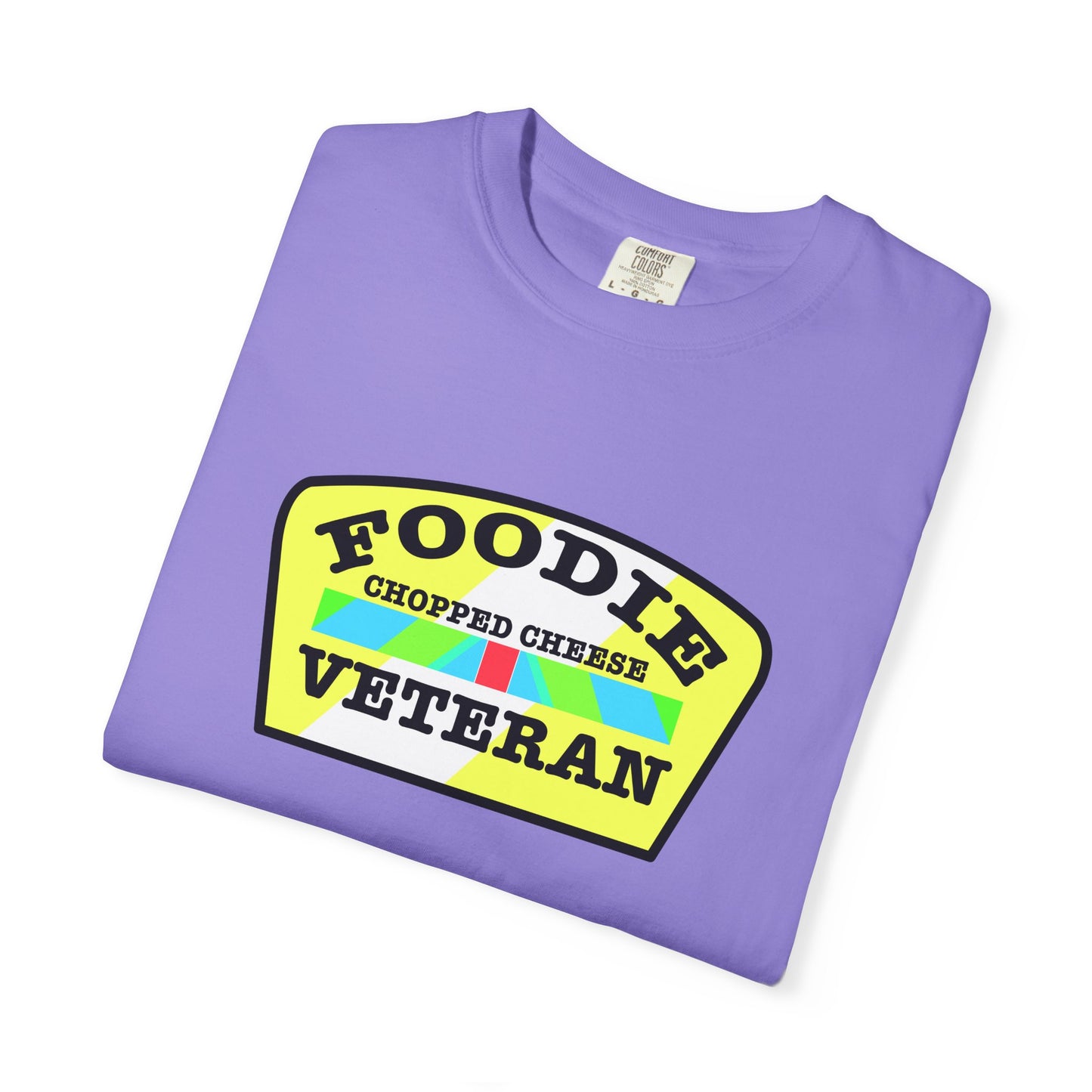 L.O.E.F Foodie Veteran Chopped Cheese Unisex Tee Shirt (Black and Yellow)