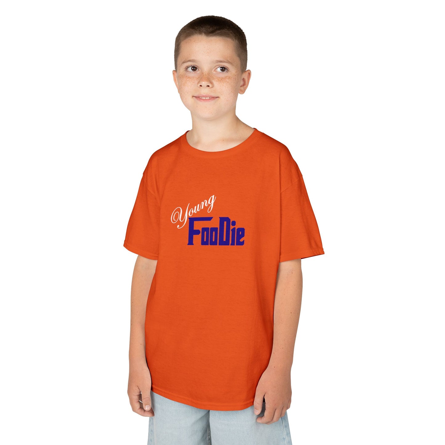 L.O.E.F White Young Foodie Kids Tee Shirt (Dark Blue)
