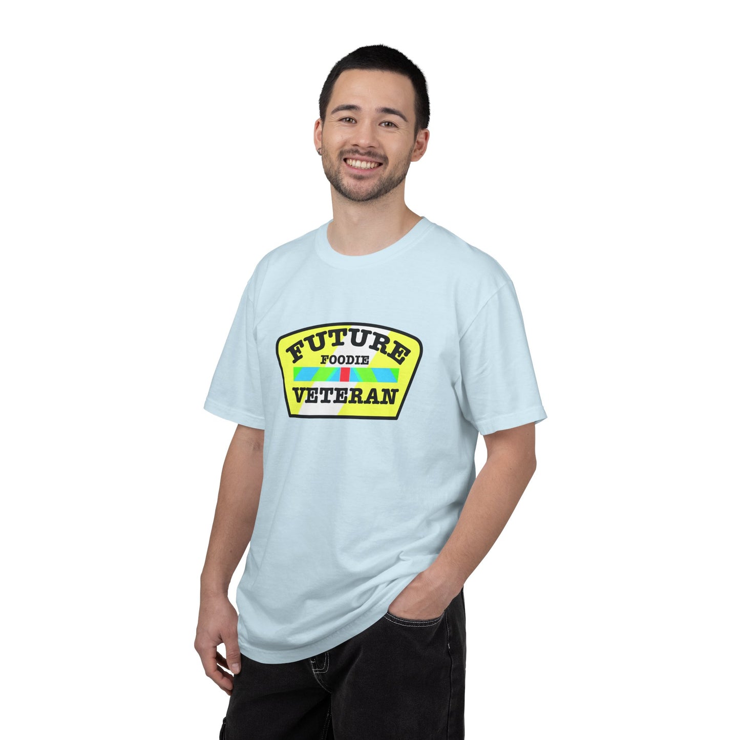 L.O.E.F Future Foodie Veteran Unisex Tee Shirt (Yellow and Black)