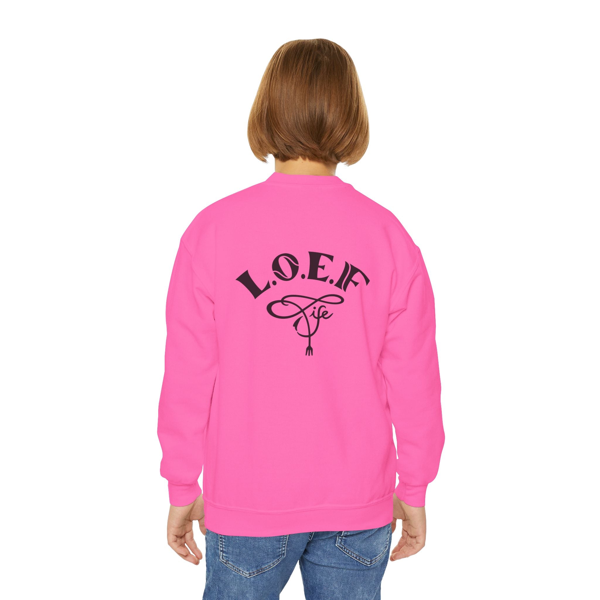 L.O.E.F Foodie 4Life Young Sweatshirt  (Black)