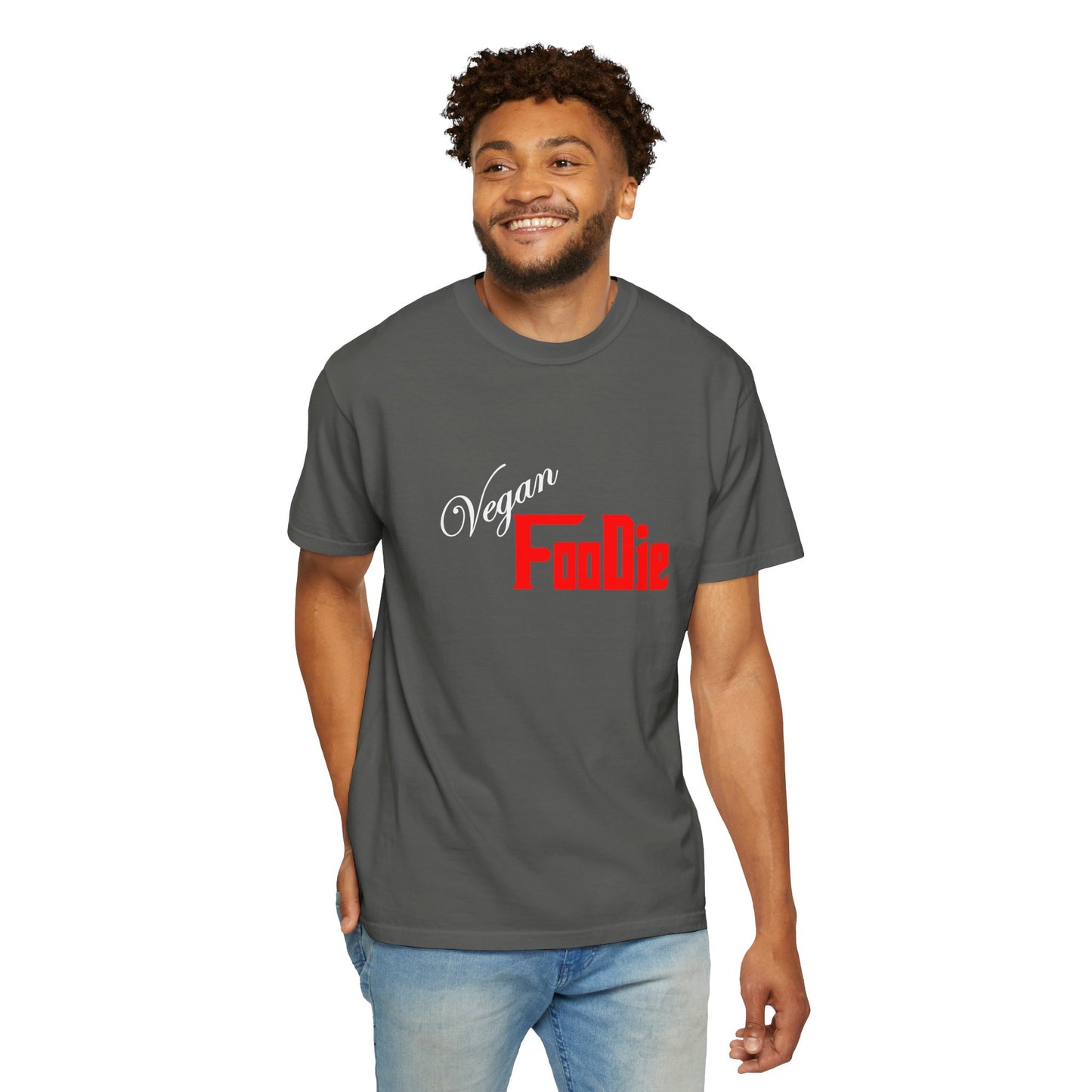 L.O.E.F Unisex Vegan Foodie Tee Shirt (Fiery Red)
