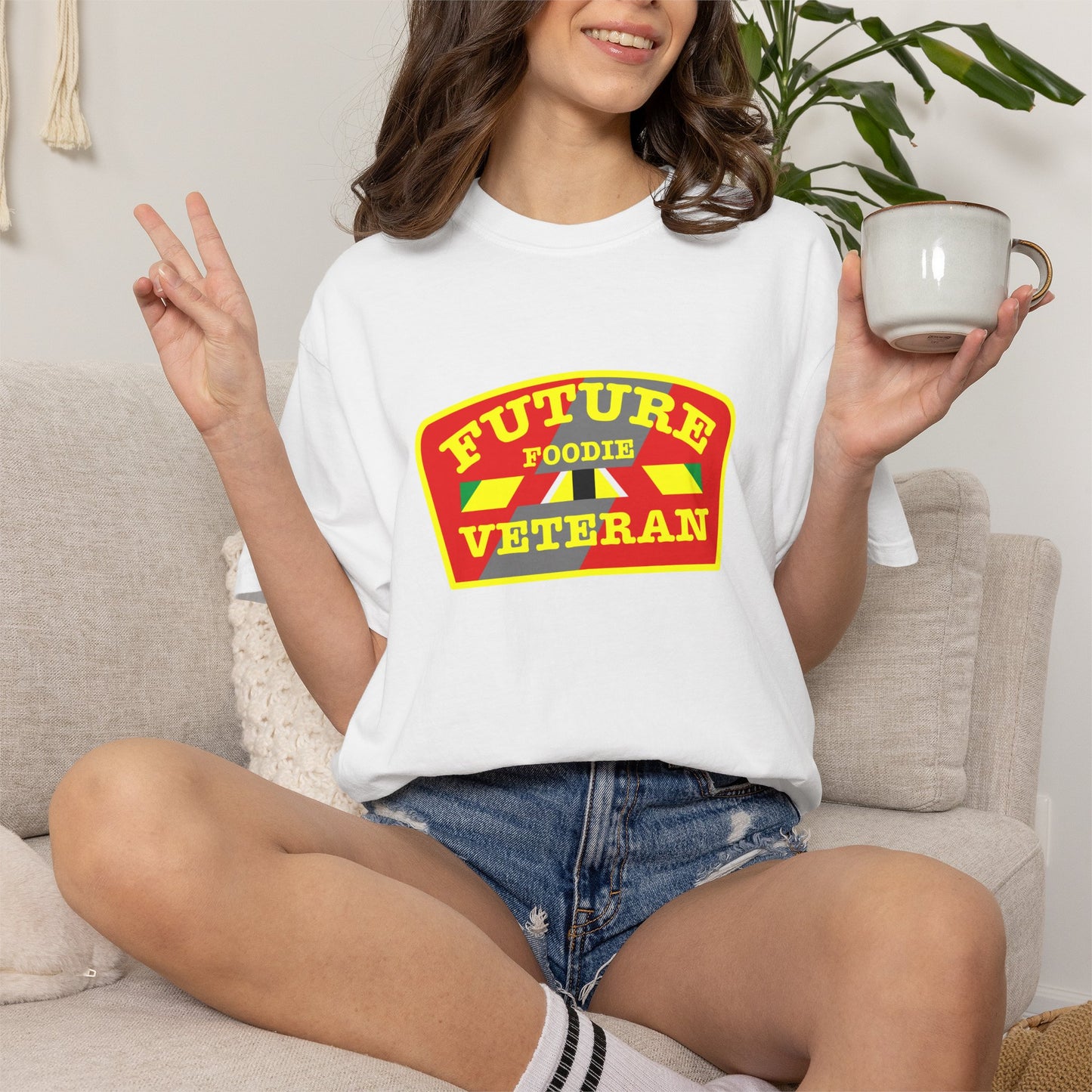 L.O.E.F Future Foodie Veteran Unisex Tee Shirt (Yellow)