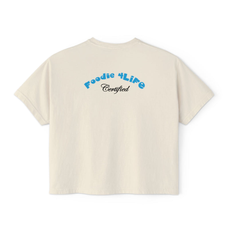 L.O.E.F Foodie 4Life Certified Boxy Tee (Sky Blue)