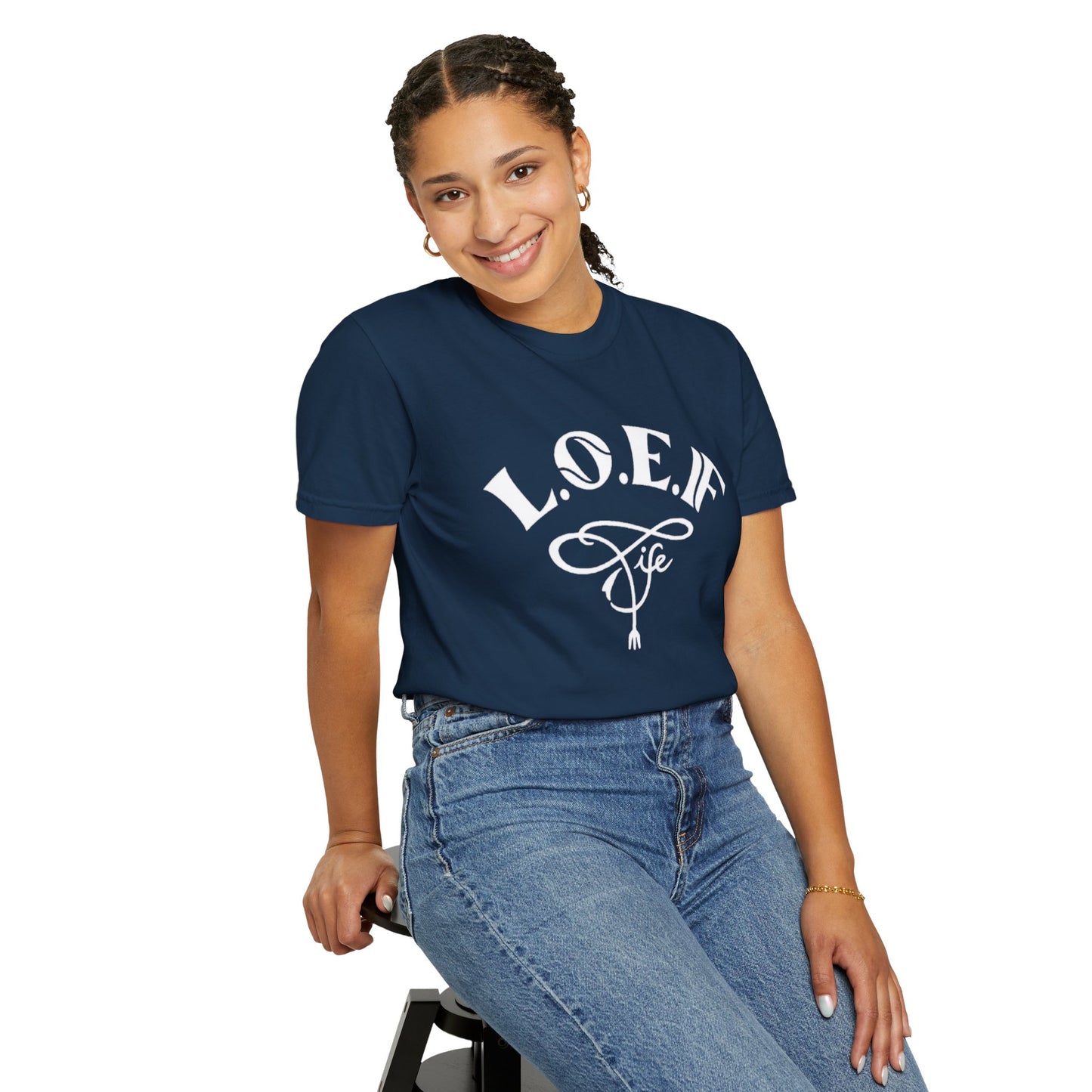 L.O.E.F Life Unisex Tee Shirt (White)