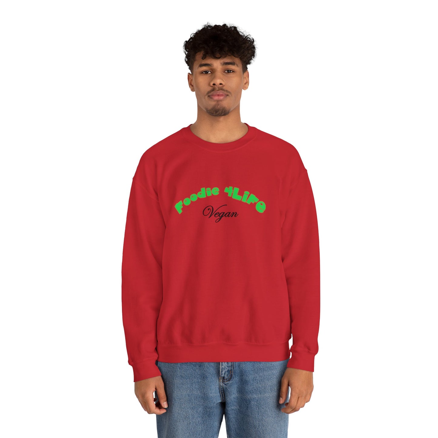 L.O.E.F Foodie 4Life Vegan Unisex Sweatshirt (Machalite Green)