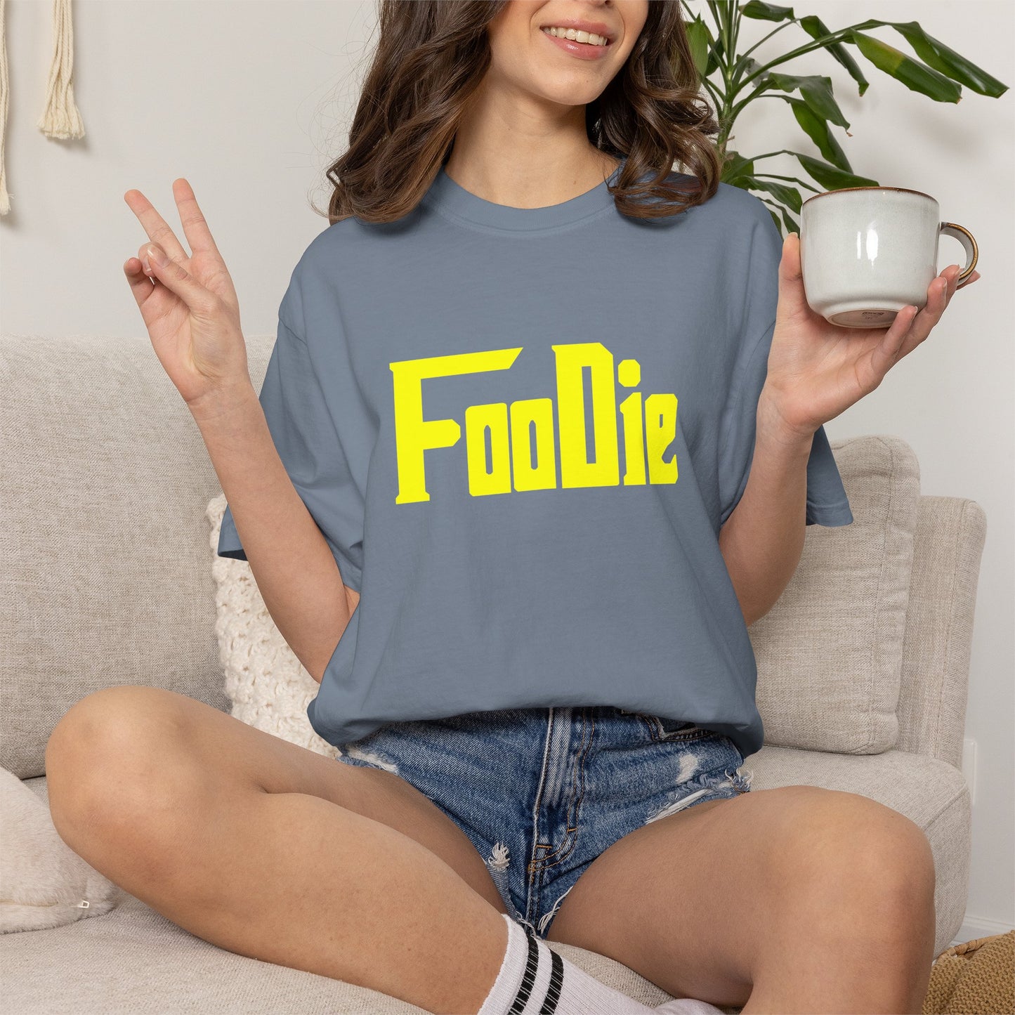 L.O.E.F Foodie Unisex Tee Shirt  (Yellow)