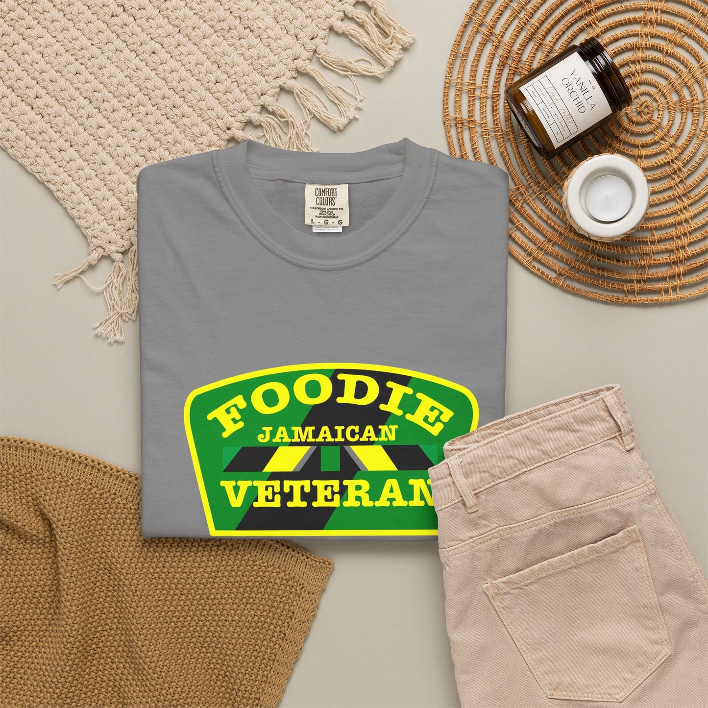 L.O.E.F Foodie Veteran Jamaican Unisex Tee Shirt