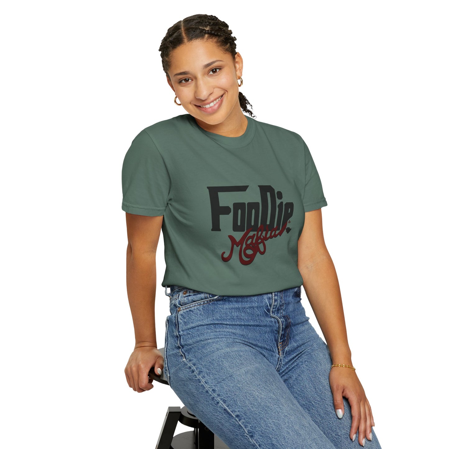 L.O.E.F Foodie Mafia Unisex Tee shirt (Maroon)