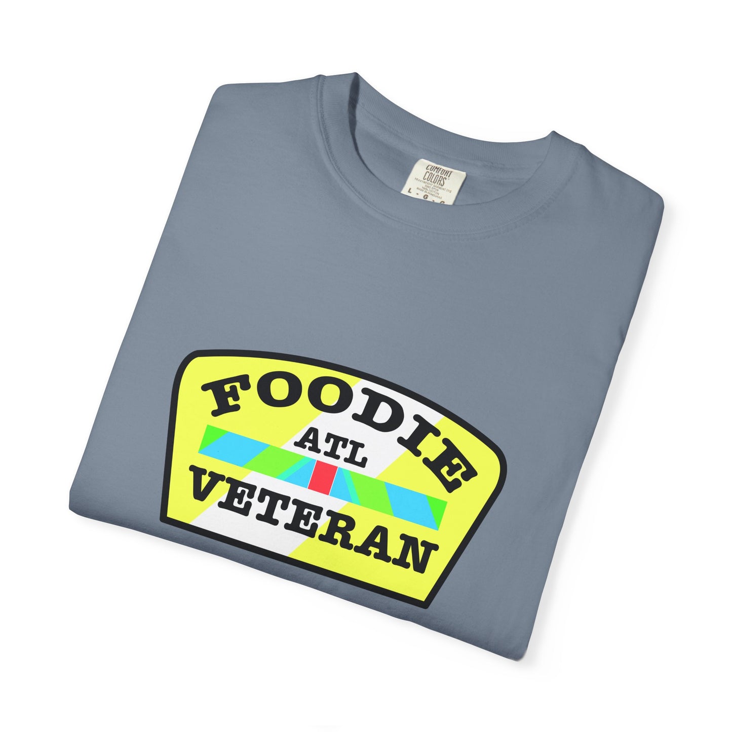 L.O.E.F Foodie Veteran ATL Unisex Tee Shirt (Yellow and Black)