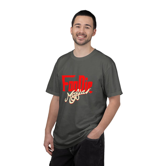 L.O.E.F Red Foodie Mafia Unisex Tee Shirt (Cream)