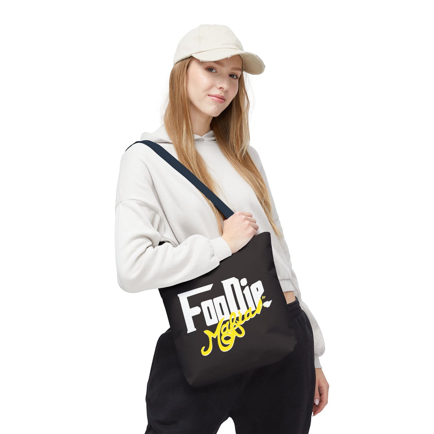 L.O.E.F White Foodie Mafia Tote Bag (Yellow)