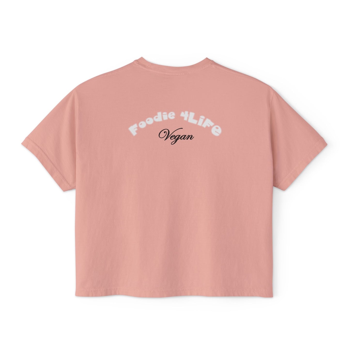 L.O.E.F Foodie 4Life Vegan Boxy Tee (White)