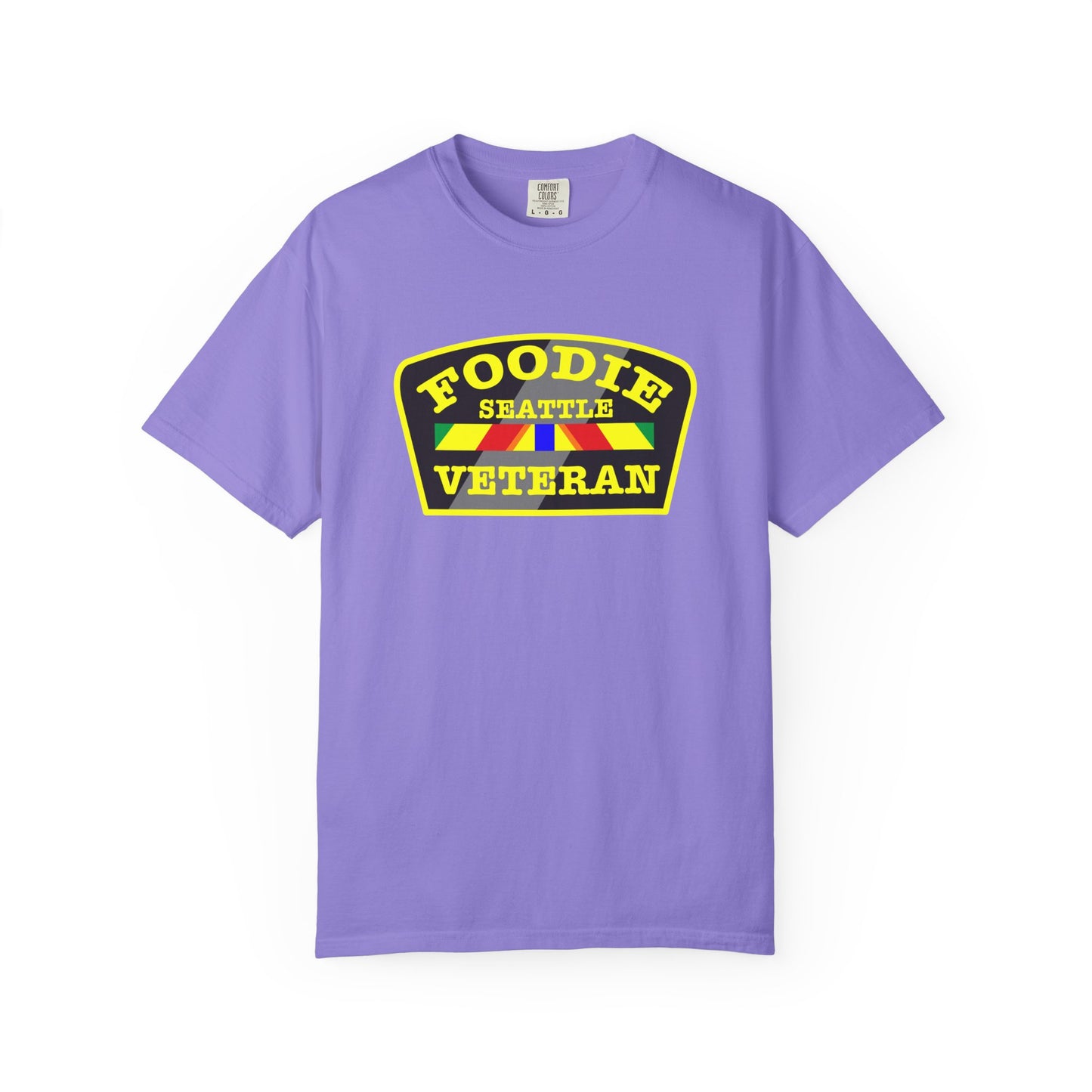 L.O.E.F Foodie Veteran SEATTLE Unisex Tee Shirt (Yellow)