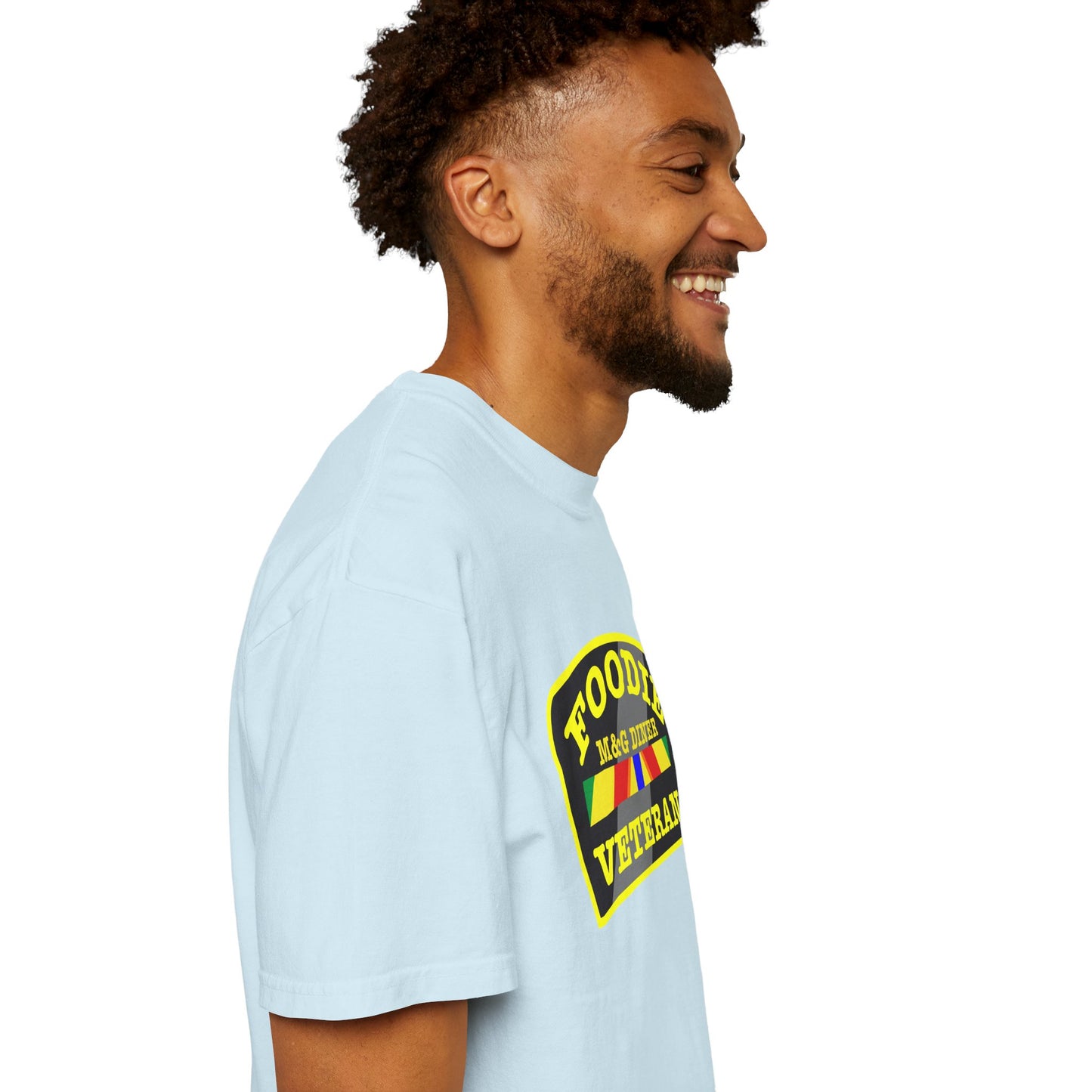 L.O.E.F Foodie Veteran M&G DINER Unisex Tee Shirt (Yellow)