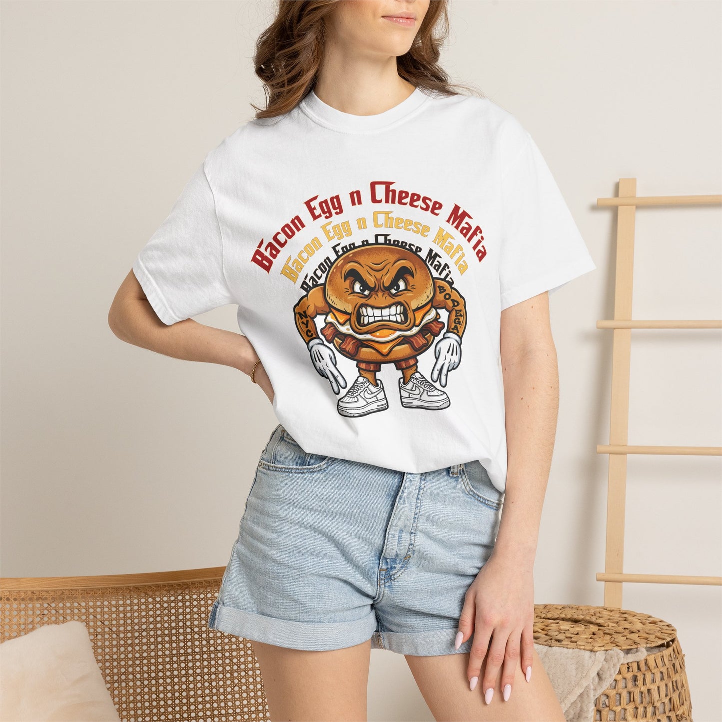 L.O.E.F Bacon Egg n Cheese Mafia Unisex Tee Shirt