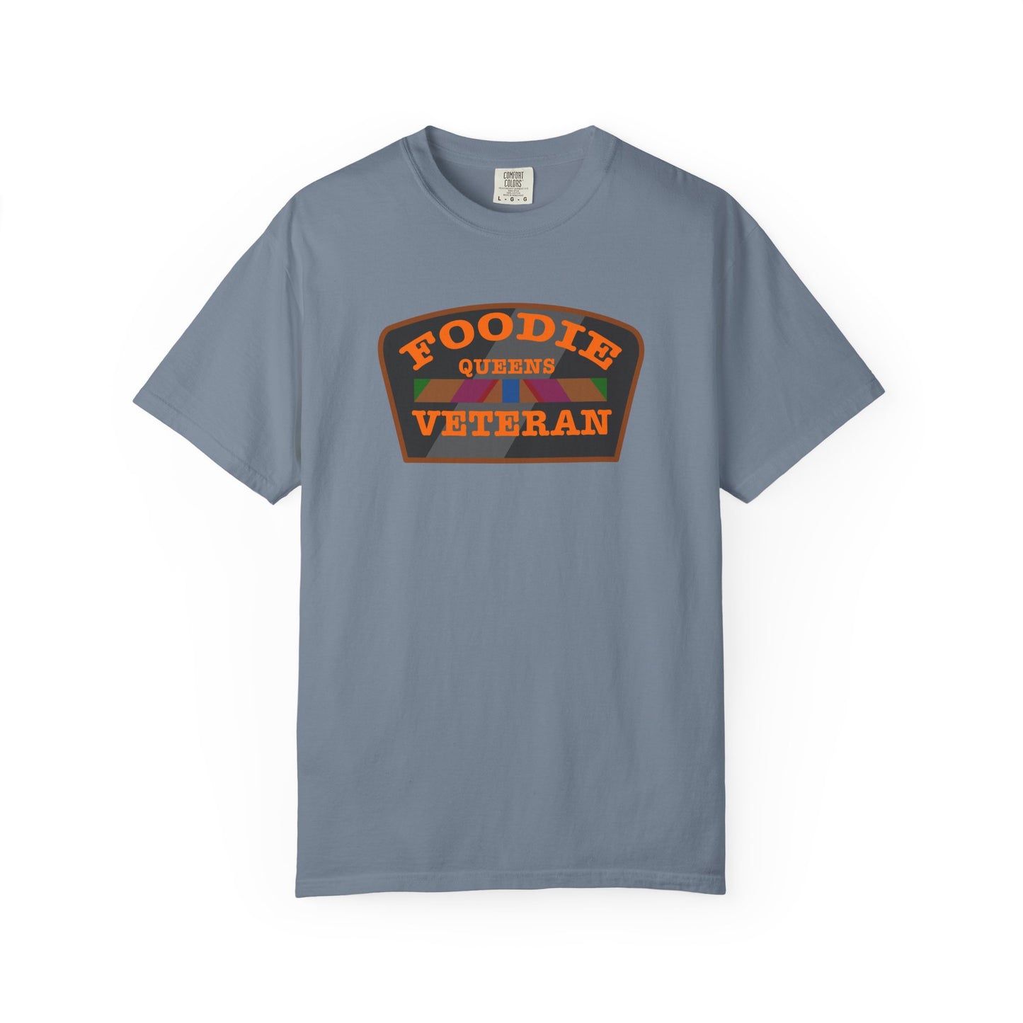 L.O.E.F Foodie Veteran QUEENS Unisex Tee Shirt (Orange)