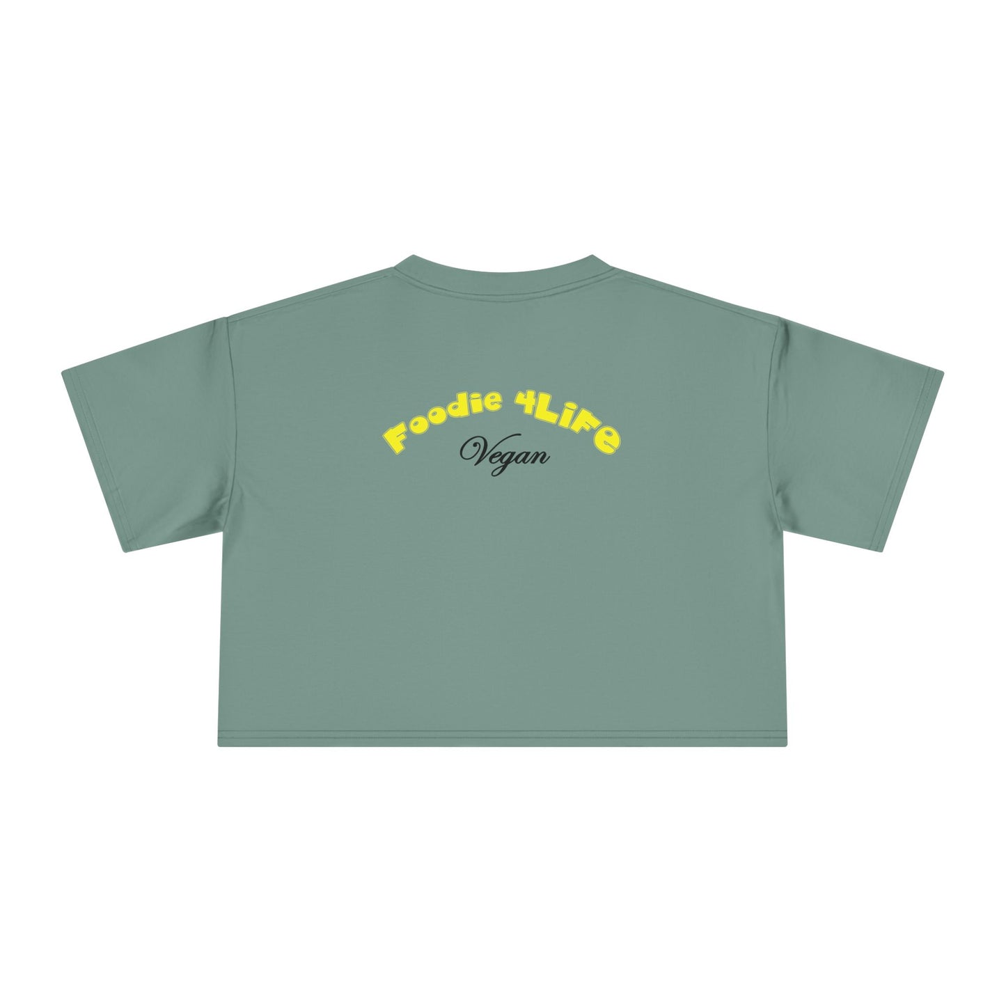 L.O.E.F Foodie 4Life Vegan Crop Tee (Flourescent Yellow)