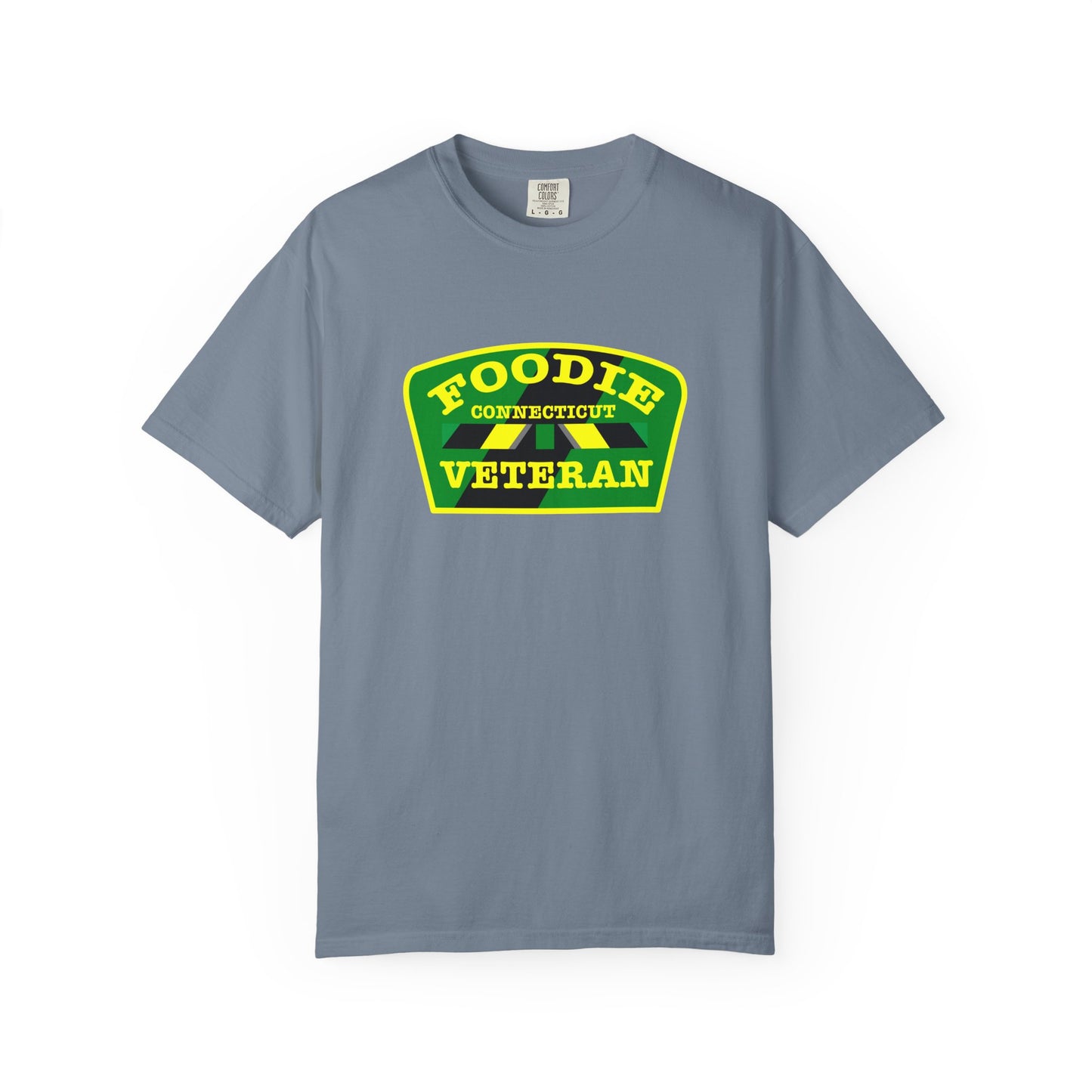 L.O.E.F Foodie Veteran CONNECTICUT Unisex Tee Shirt (Yellow)