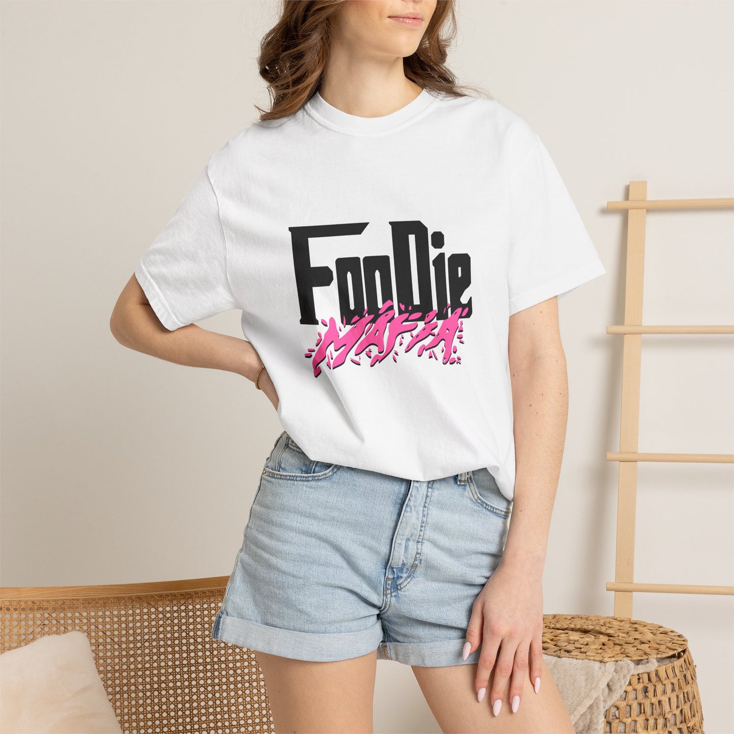 L.O.E.F Foodie Mafia Tee Shirt (Hot Pink)