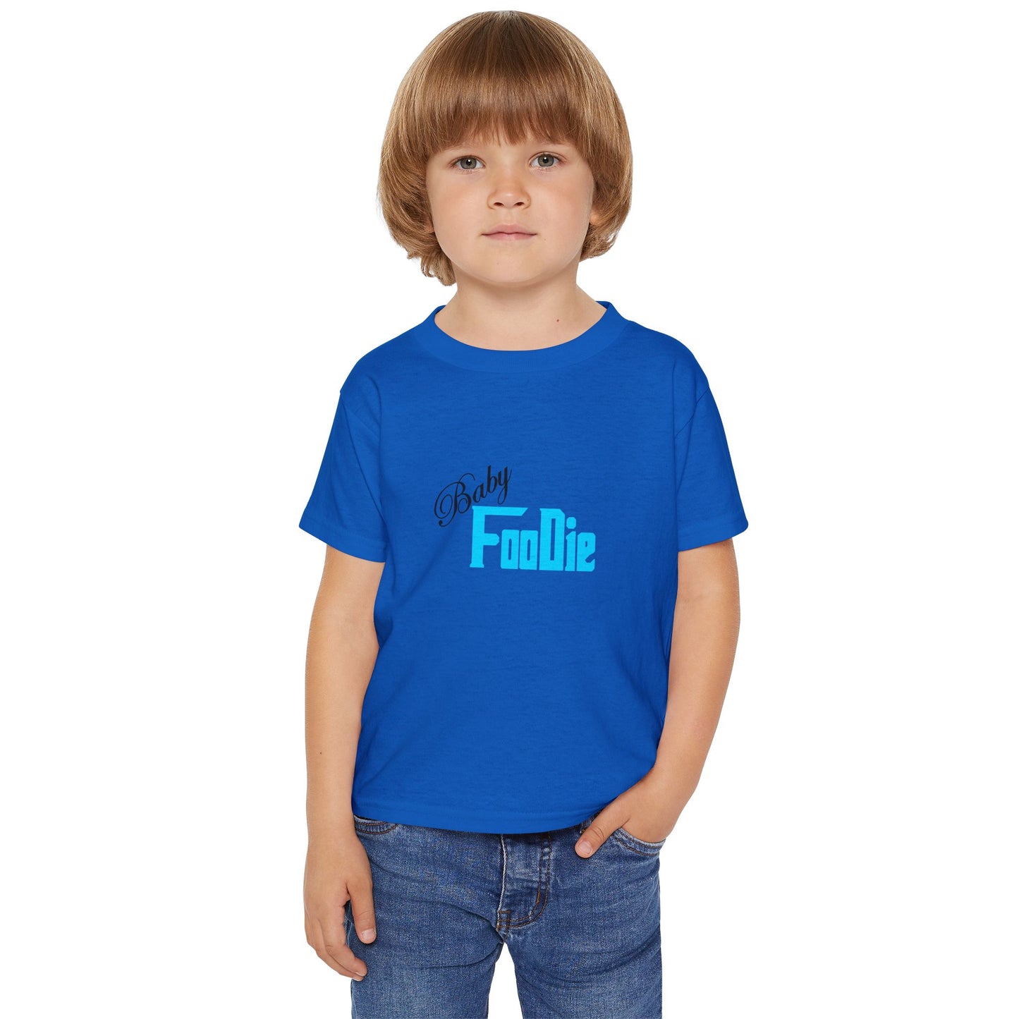 L.O.E.F Baby Foodie Toodler Tee Shirt (Neon Blue)