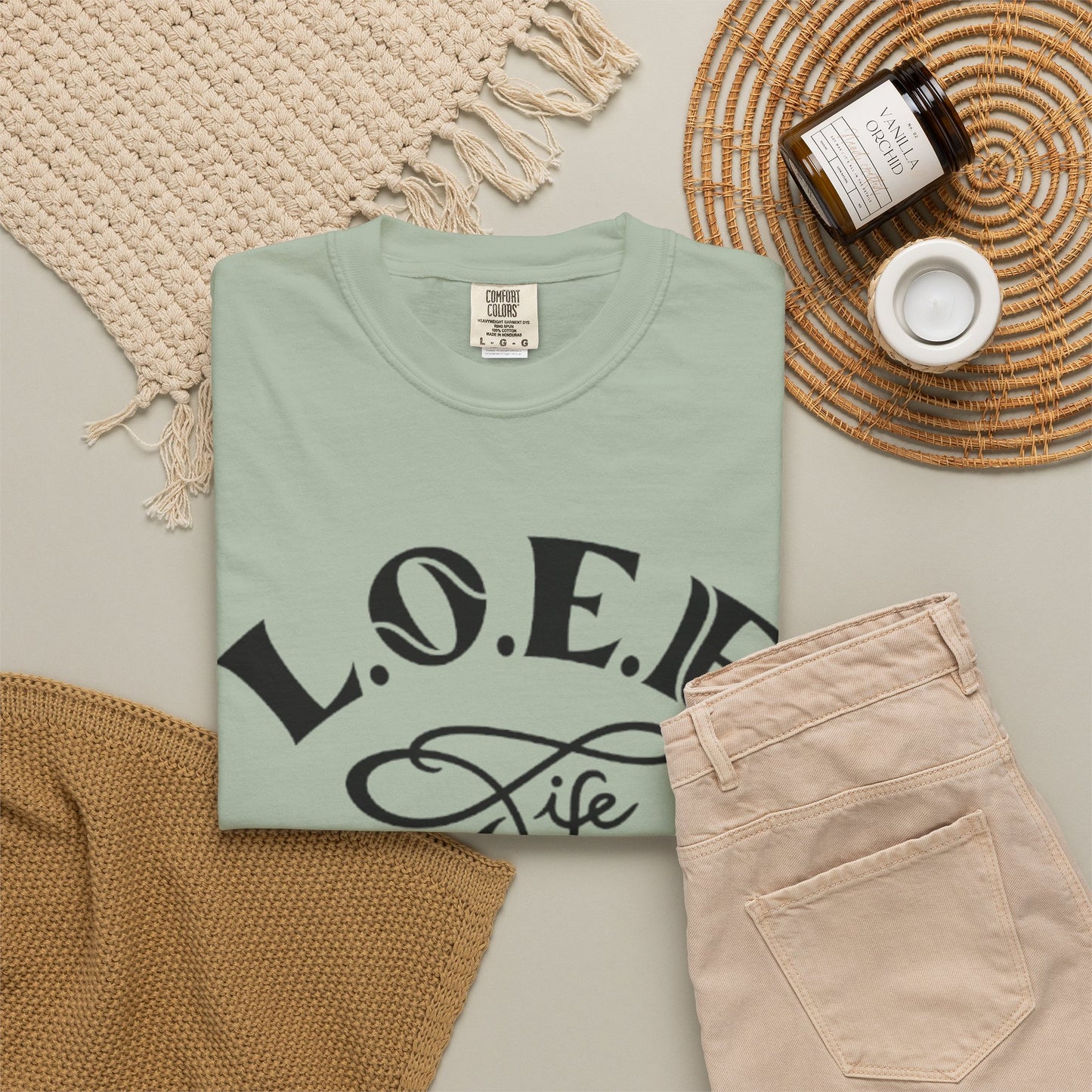 L.O.E.F Life Unisex Tee Shirt (Black)