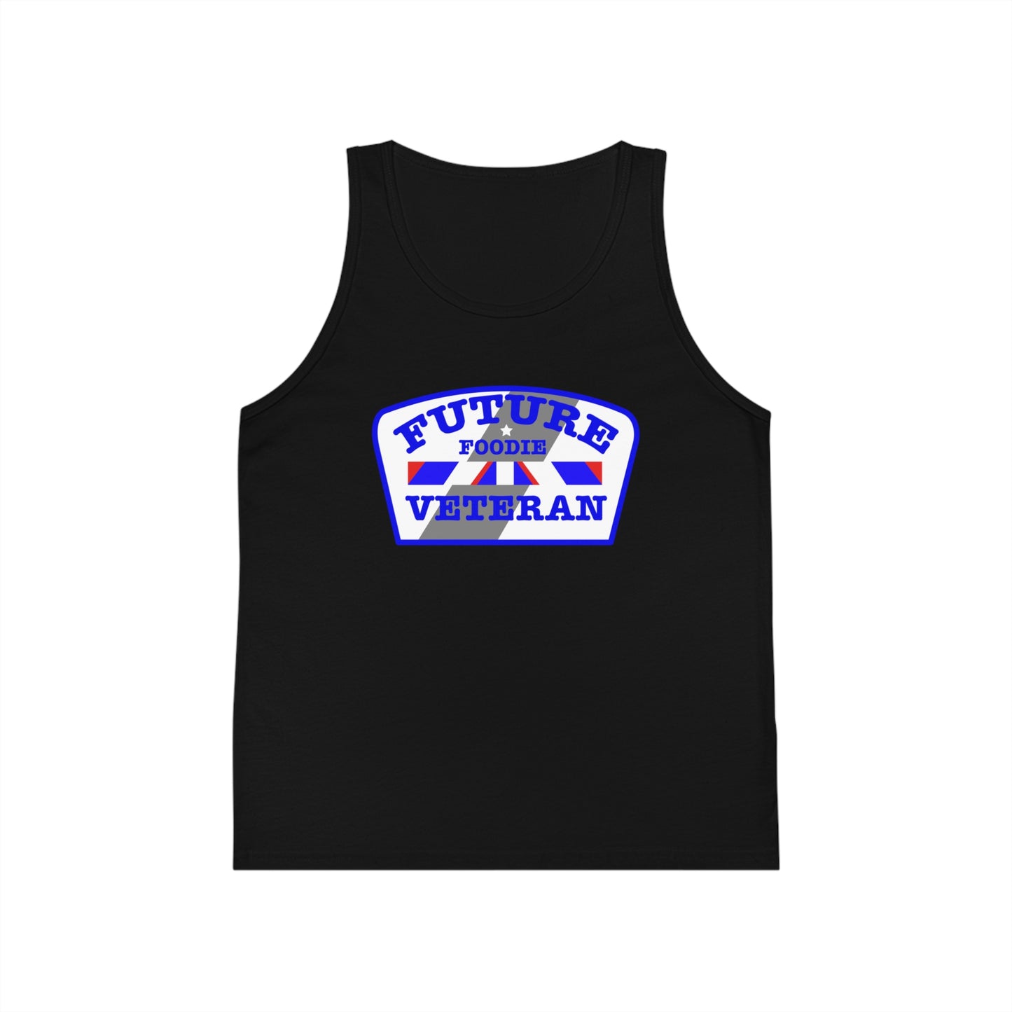 L.O.E.F Future Foodie Veteran Kids Tank Top (Blue)