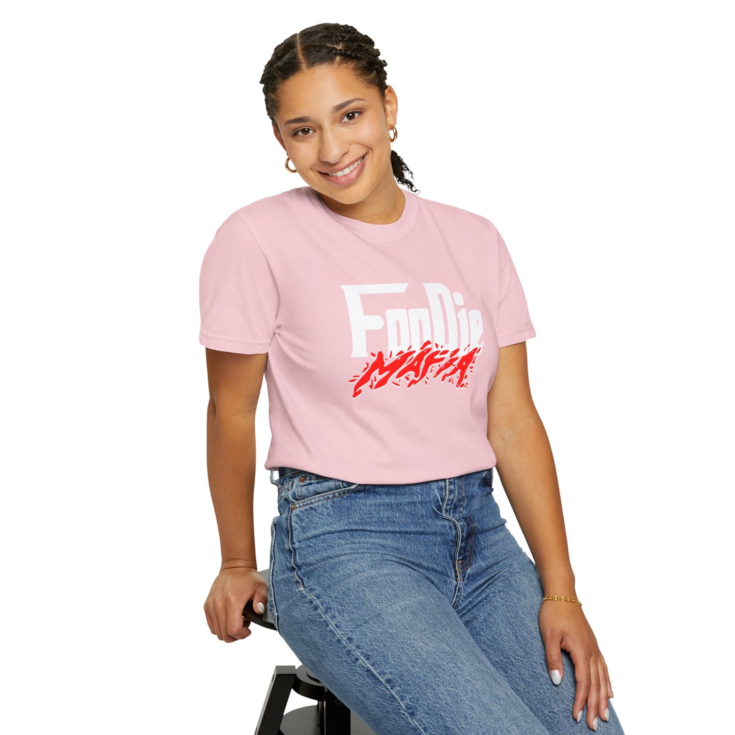 L.O.E.F Foodie Mafia Unisex Tee Shirt  (Red)
