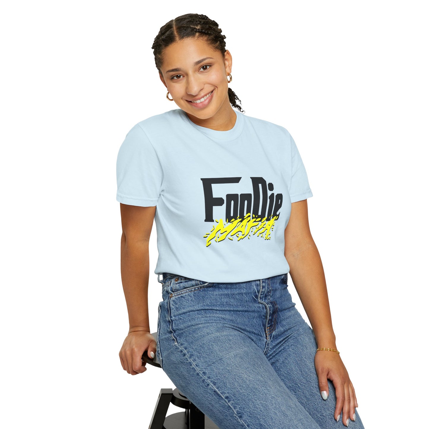 L.O.E.F Foodie Mafia Unisex Tee Shirt (Bright Yellow)