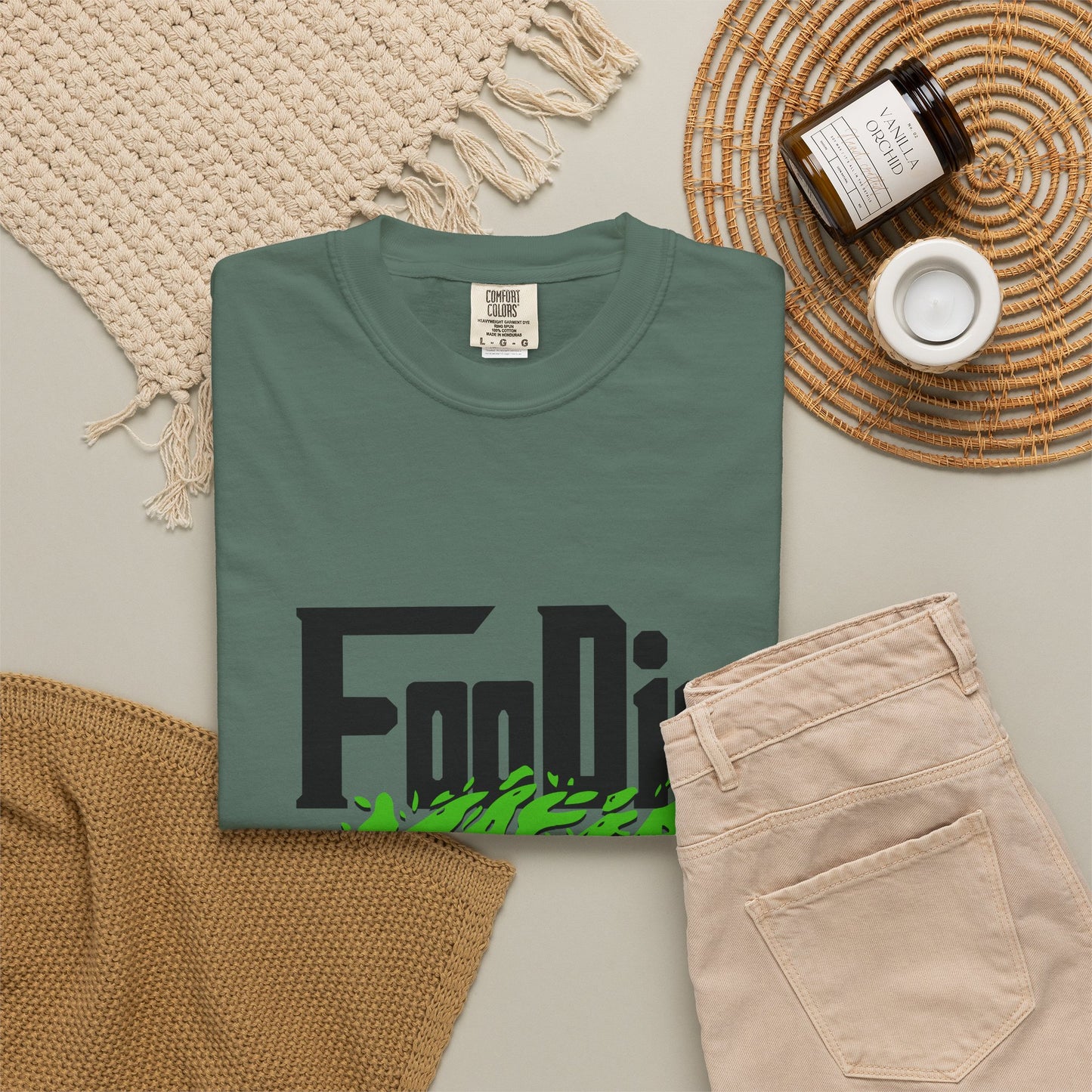 L.O.E.F Foodie Mafia Tee Shirt (Kelly Green)