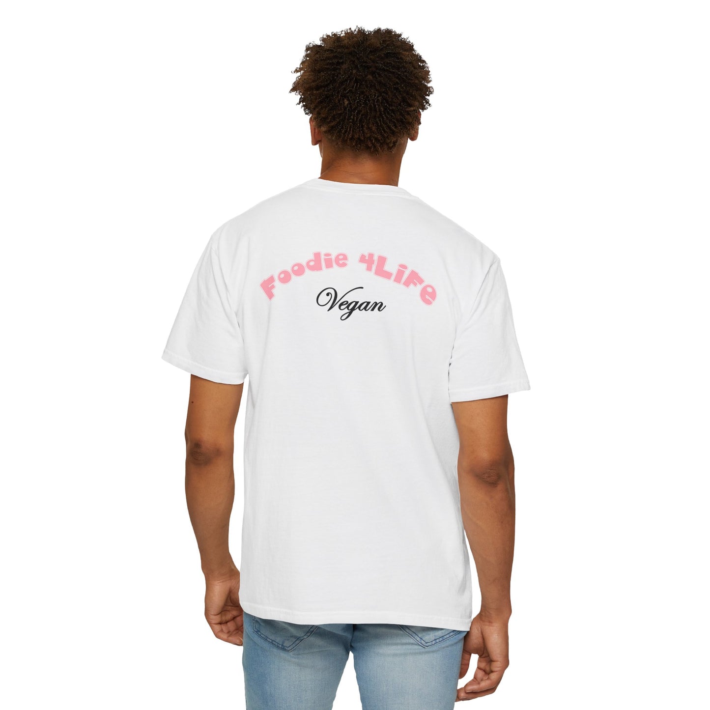 L.O.E.F Foodie 4Life Vegan Unisex Tee Shirt (Soft Pink)