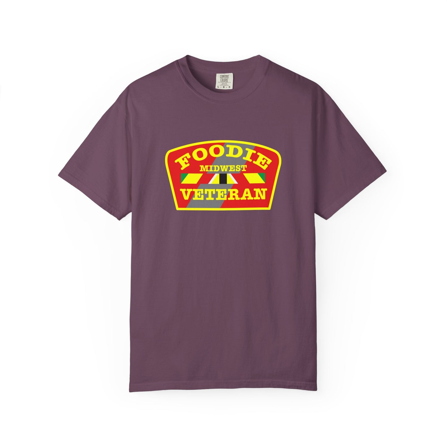 L.O.E.F Foodie Veteran MIDWEST Unisex Tee Shirt (Yellow)