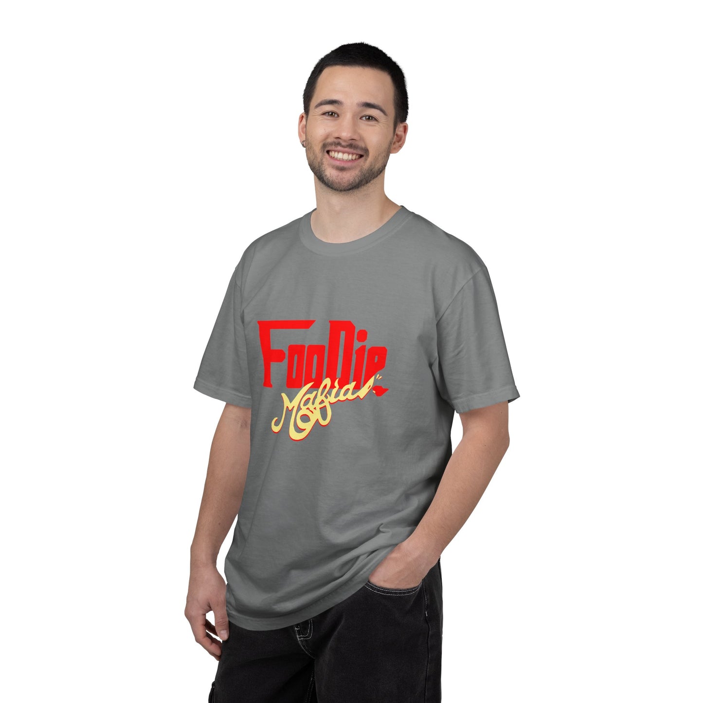 L.O.E.F Red Foodie Mafia Unisex Tee Shirt (Soft Yellow)