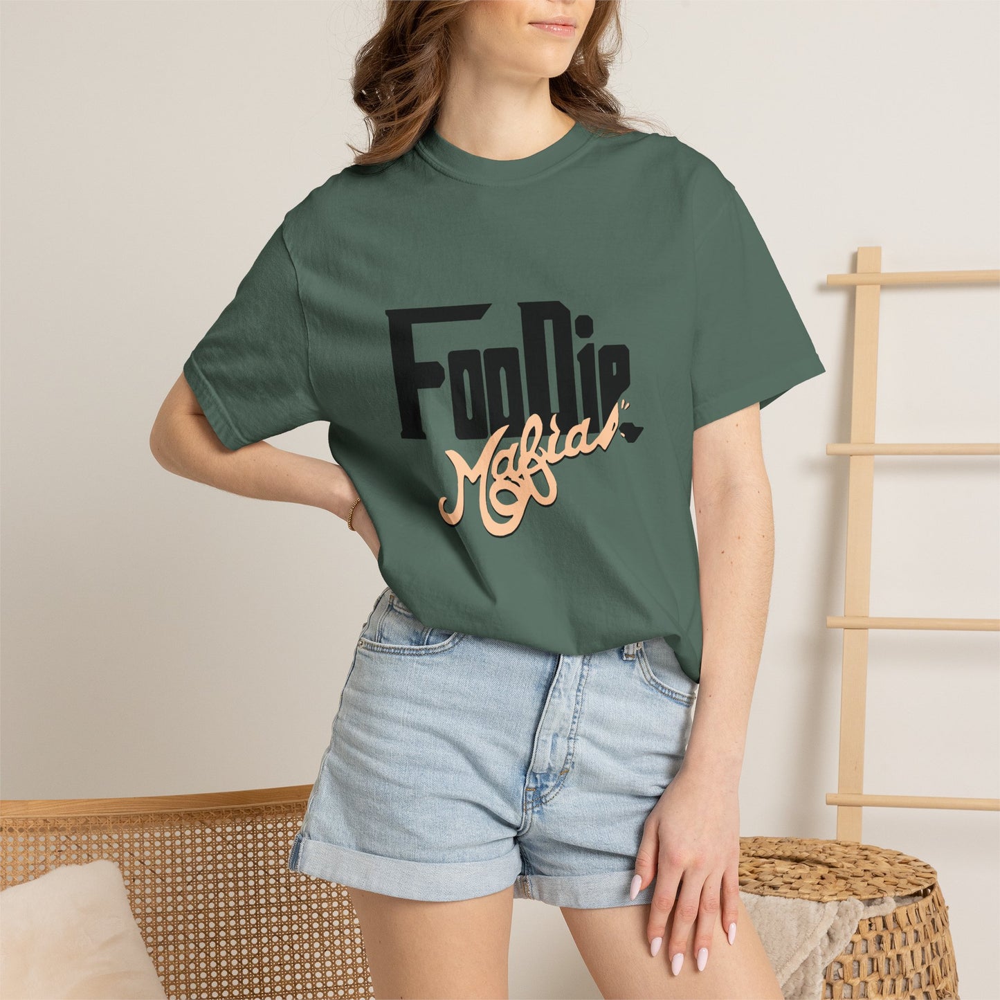 L.O.E.F Foodie Mafia Unisex Tee Shirt (Soft Yellow)