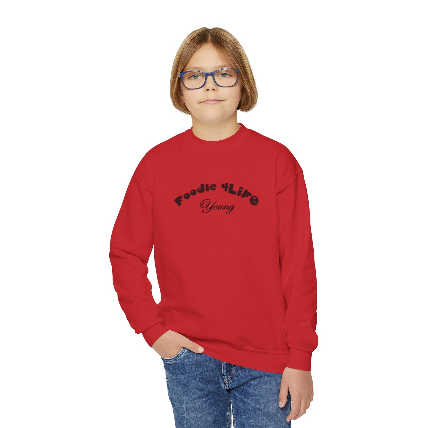 L.O.E.F Foodie 4Life Young Sweatshirt  (Black)
