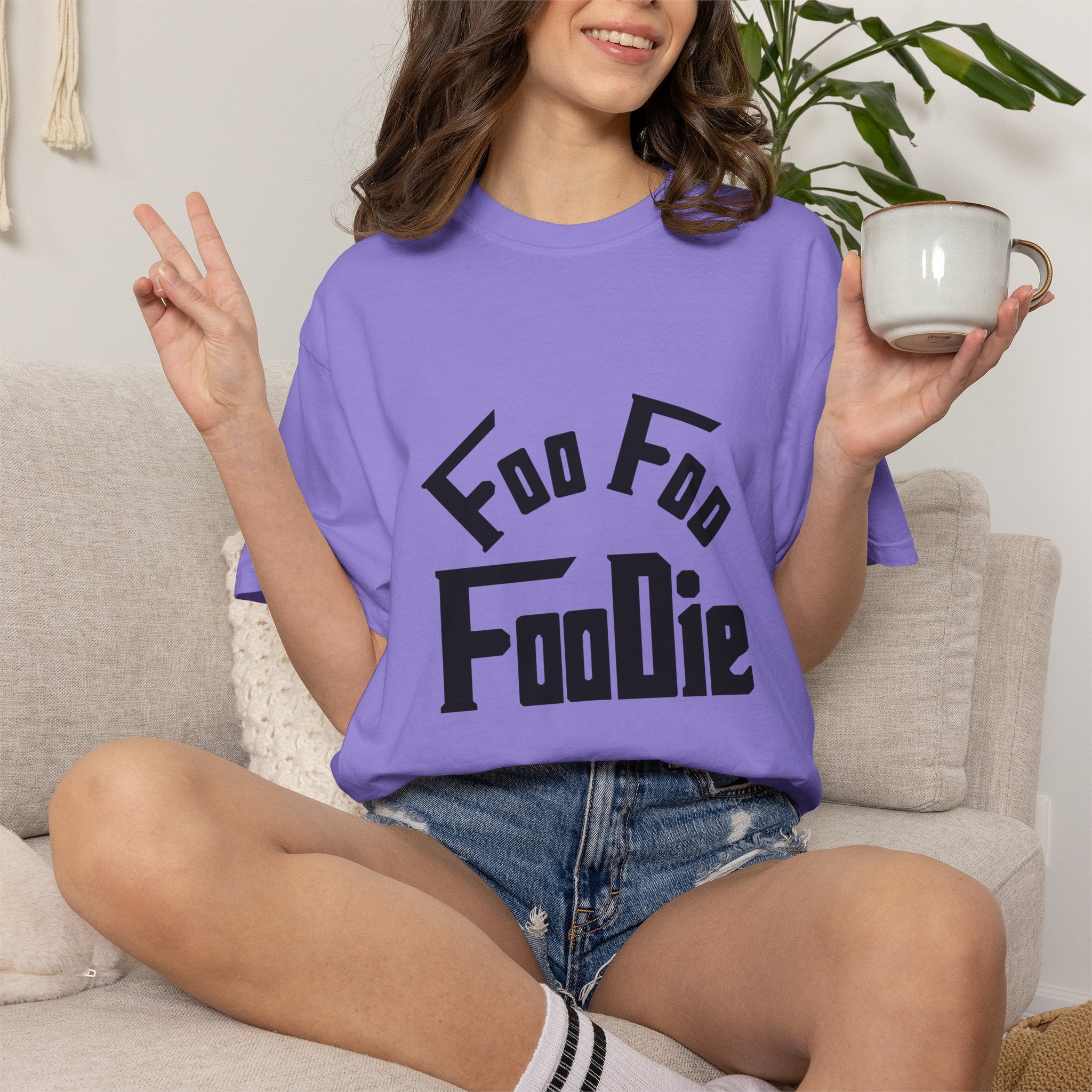 L.O.E.F FOO FOO FOODIE Unisex Tee shirt(Black)