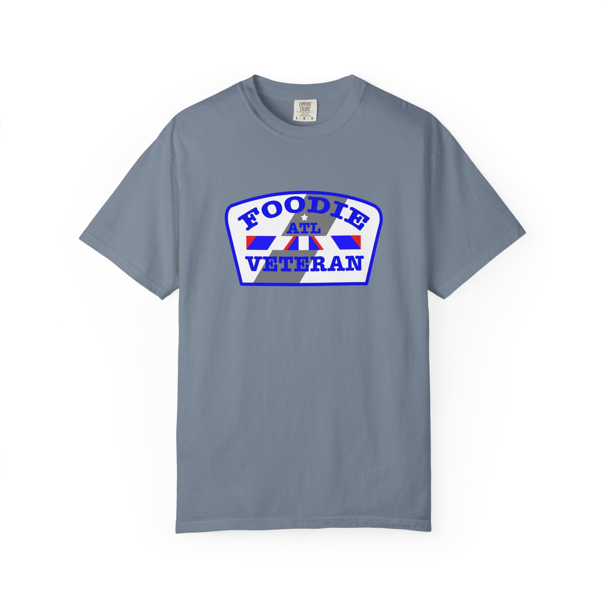 L.O.E.F Foodie Veteran ATL Unisex Tee Shirt (Blue)