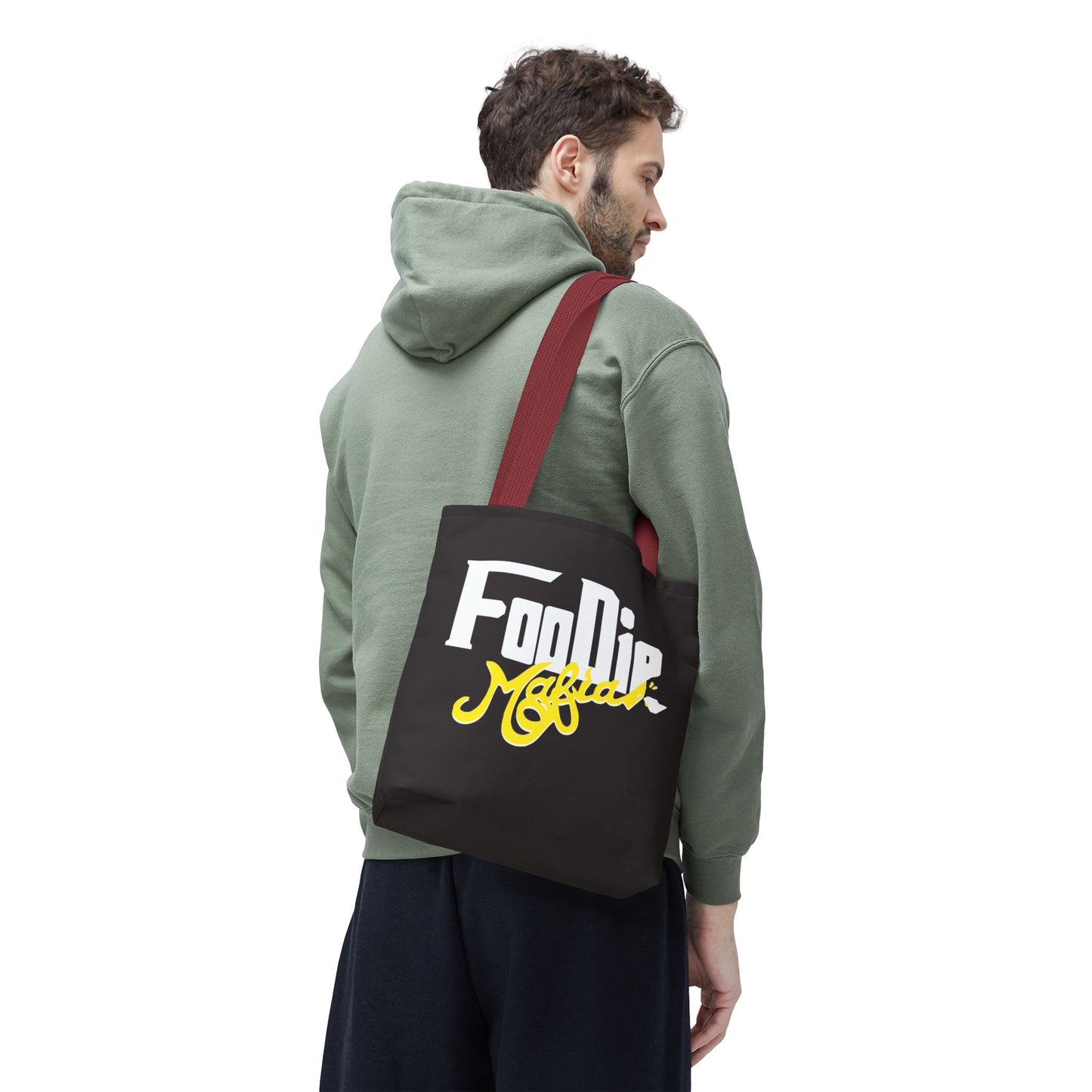 L.O.E.F White Foodie Mafia Tote Bag (Yellow)