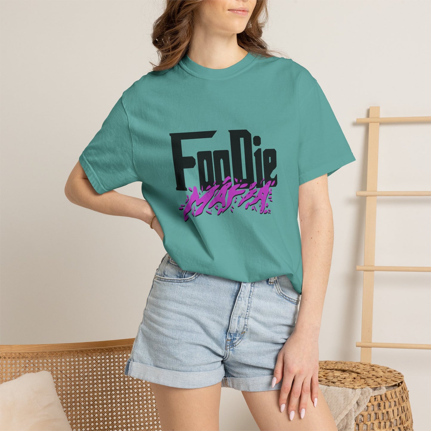 L.O.E.F Foodie Mafia Unisex Tee Shirt (Bright Purple)
