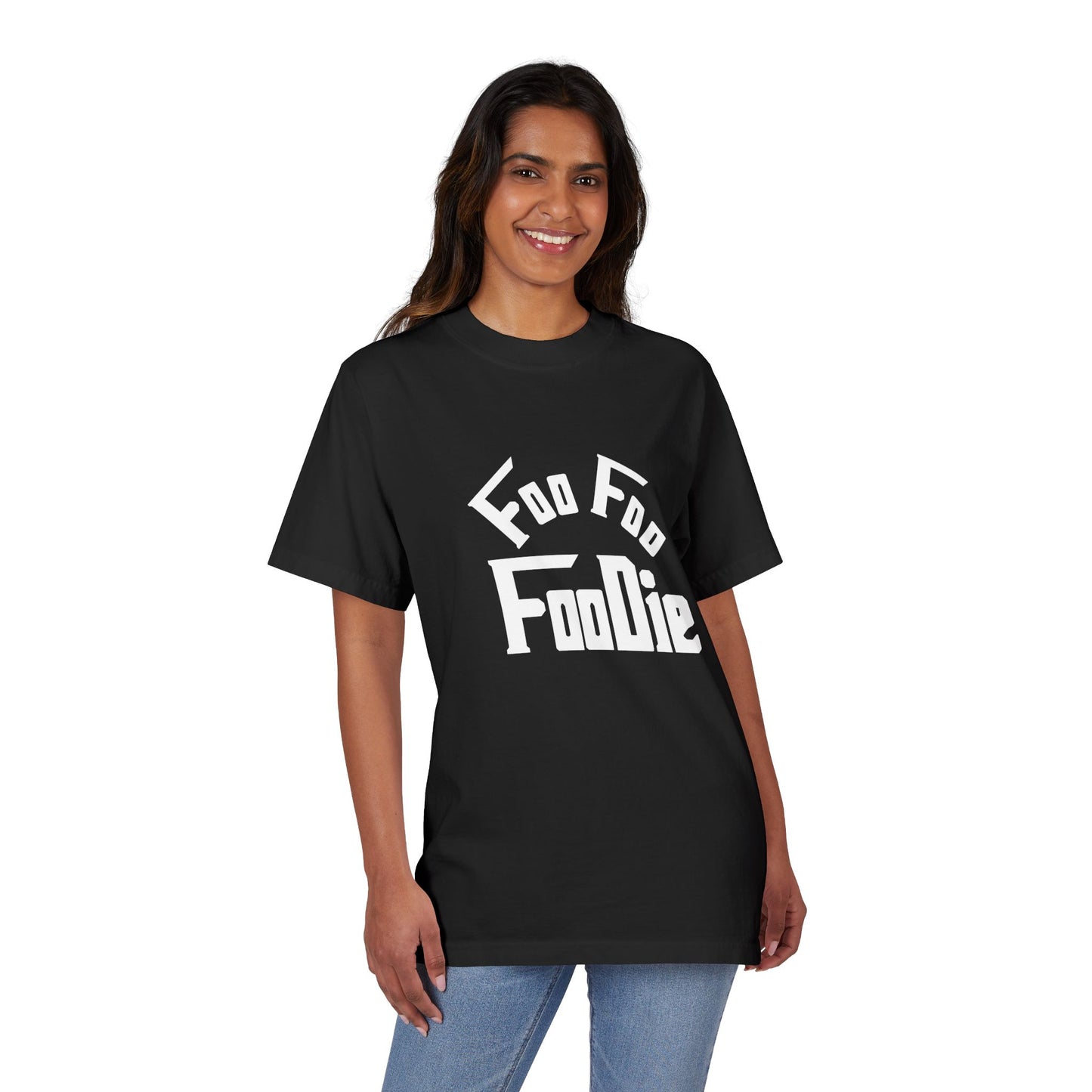 L.O.E.F Unisex FOO FOO FOODIE Tee Shirt (White)