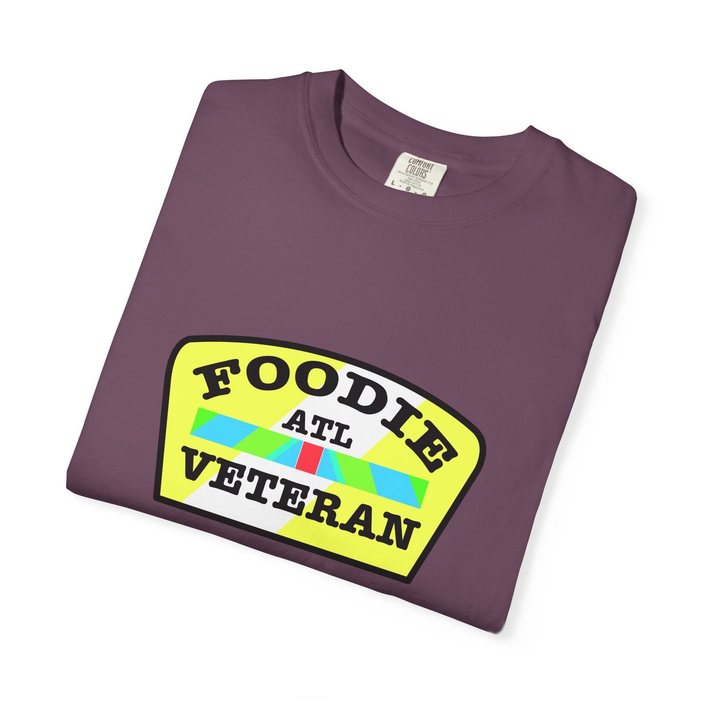 L.O.E.F Foodie Veteran ATL Unisex Tee Shirt (Yellow and Black)